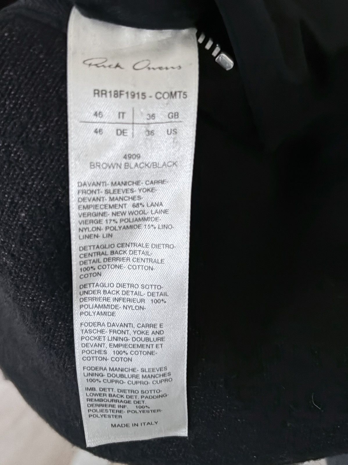 Rick Owens FW 2018 runway sisyphus flag coat Size US M / EU 48-50 / 2 - 4 Thumbnail