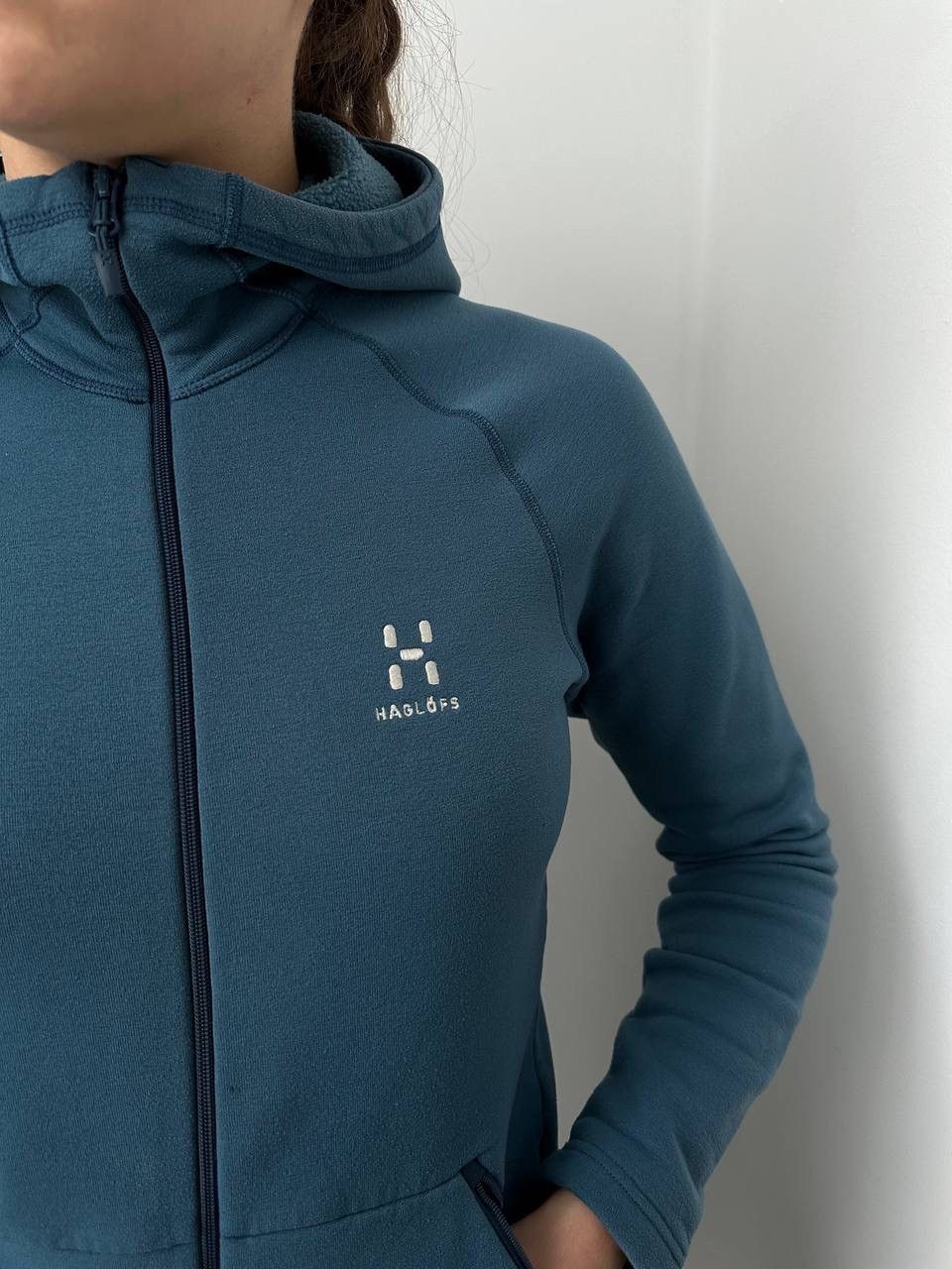 Haglofs × Vintage Vintage Haglofs Blue Outdoor Zip Hoodie Size S / US 4 / IT 40 - 10 Thumbnail