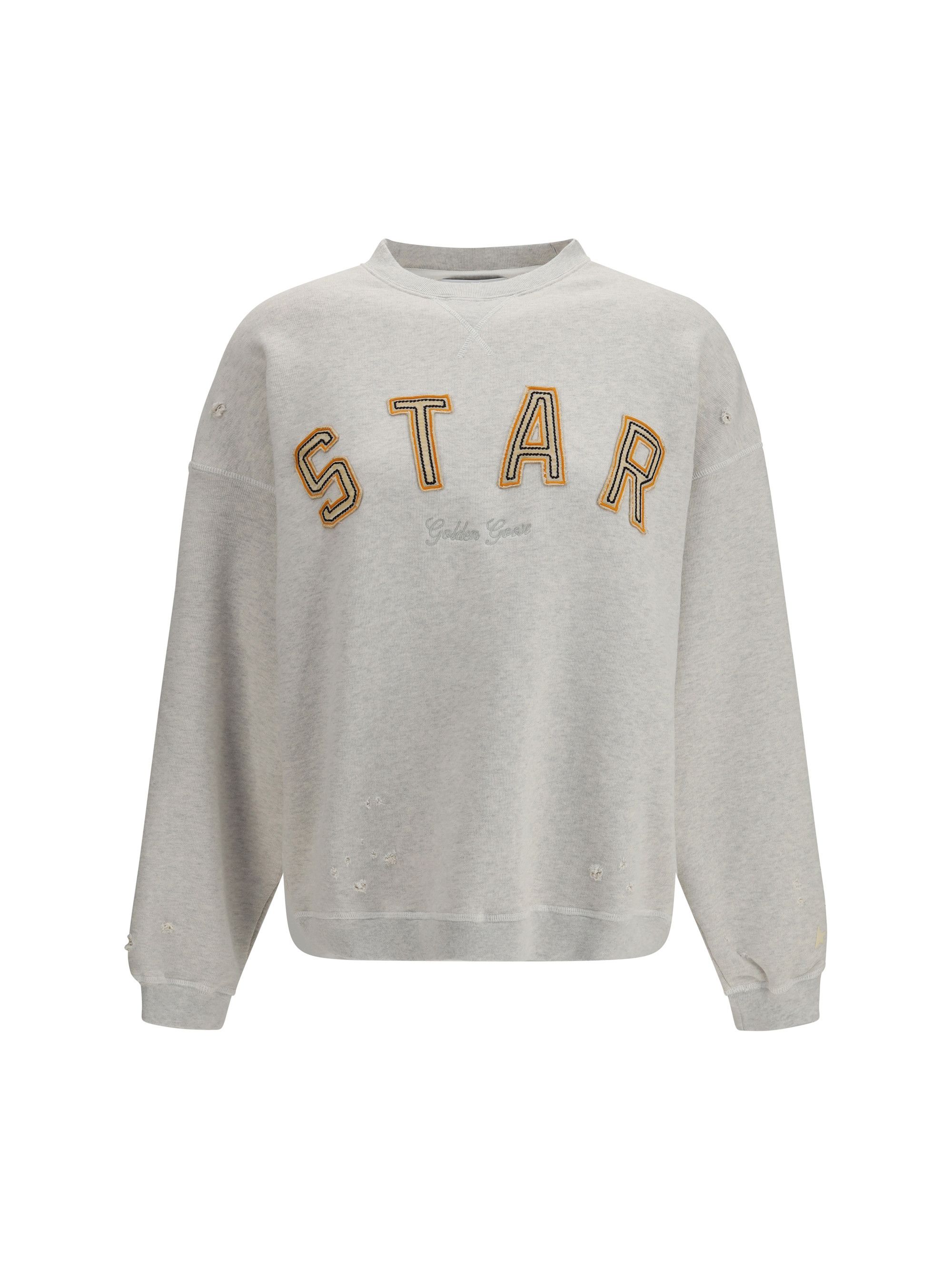 Golden Goose Sweatshirt crewneck in cotton with contrasting logo Size XS / US 0-2 / IT 36-38 - 1 Thumbnail