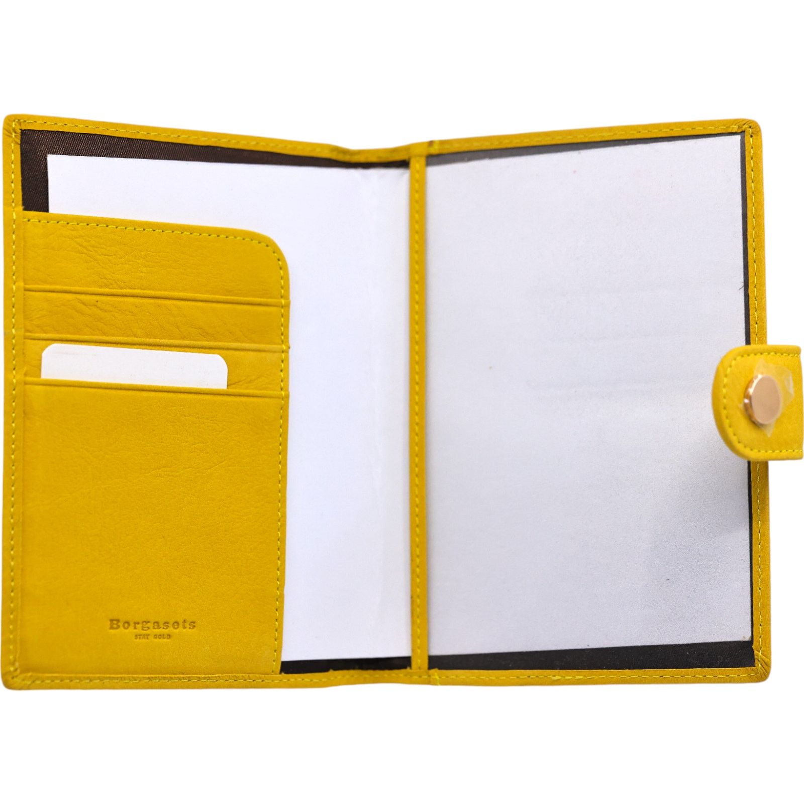 Other Borgasets Stay Gold Leather Passport Wallet Size ONE SIZE - 8 Thumbnail