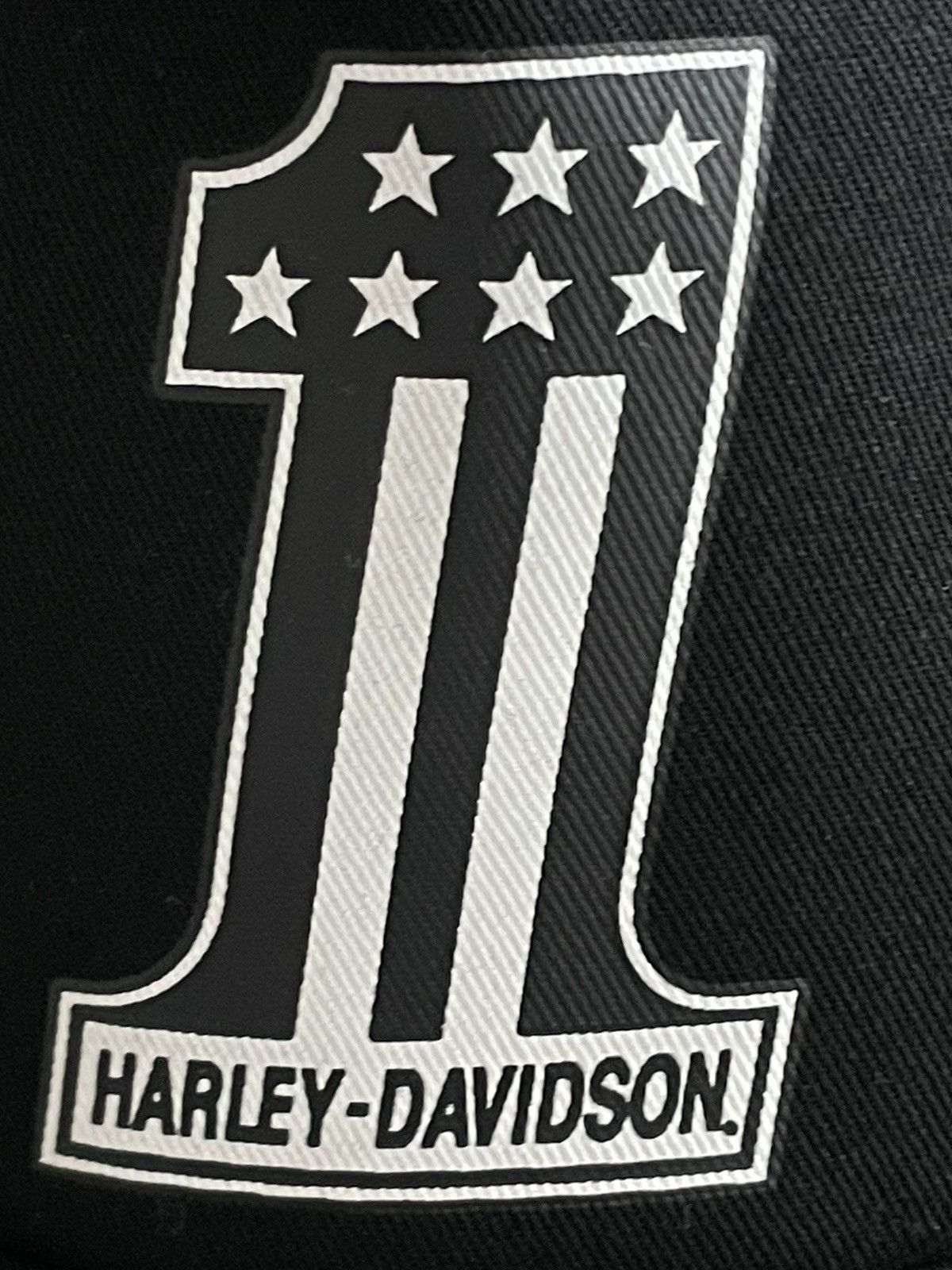 Harley Davidson × Vintage Vintage Harley Davidson #1 Black Hat Cap Racing Motorcycle Size ONE SIZE - 4 Thumbnail