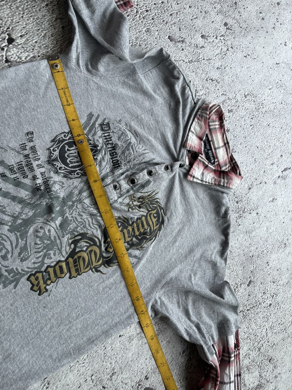 Hysteric Glamour Y2k Double layer Image work punk style shirt Size US M / EU 48-50 / 2 - 8 Thumbnail