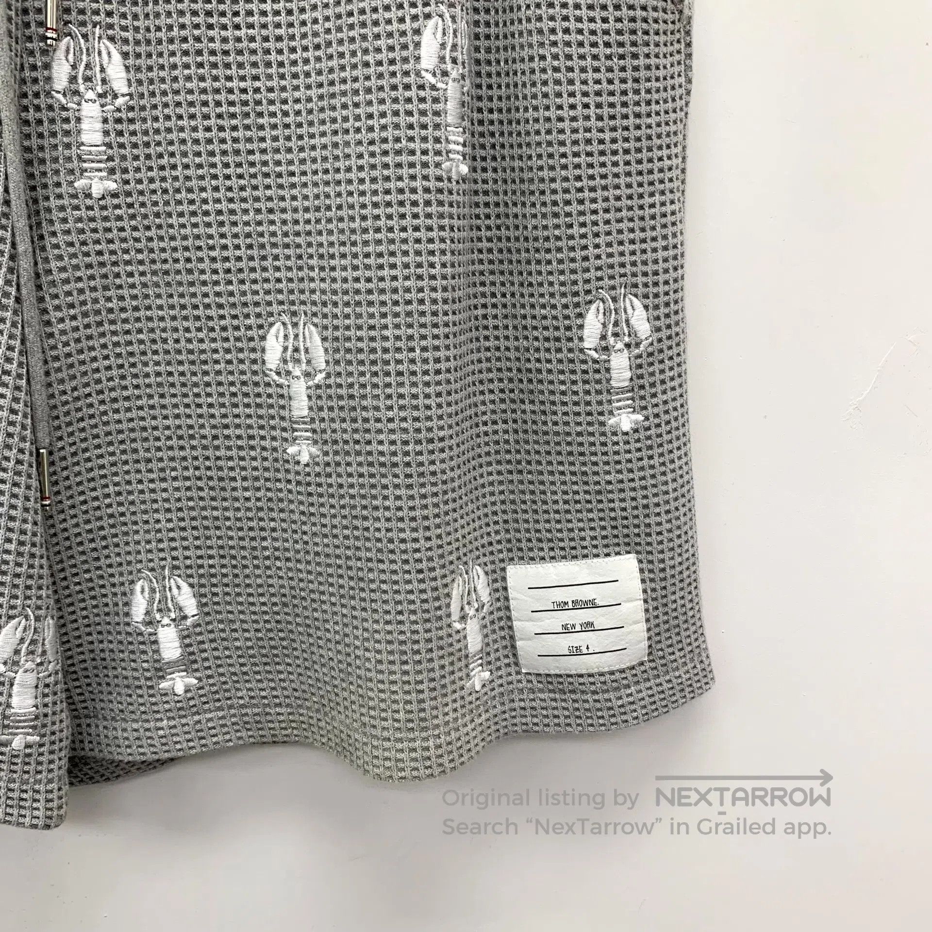 Thom Browne Thom Browne size L Grey lobster all-over print cotton draw Size US 27 - 4 Thumbnail