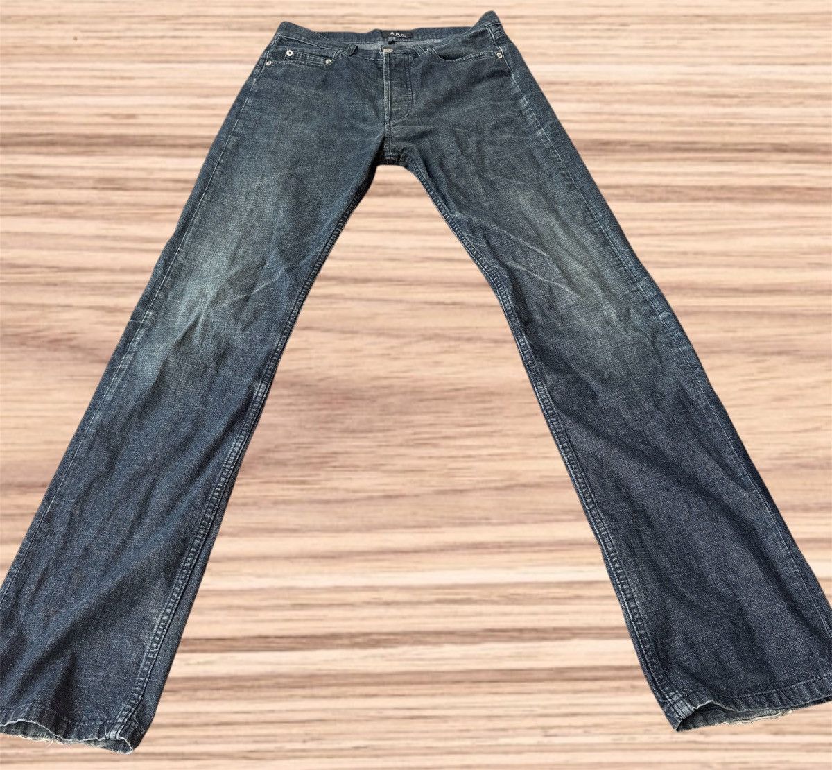 A.P.C. Straight Leg Well-Worn Fades Size US 29 - 19 Thumbnail