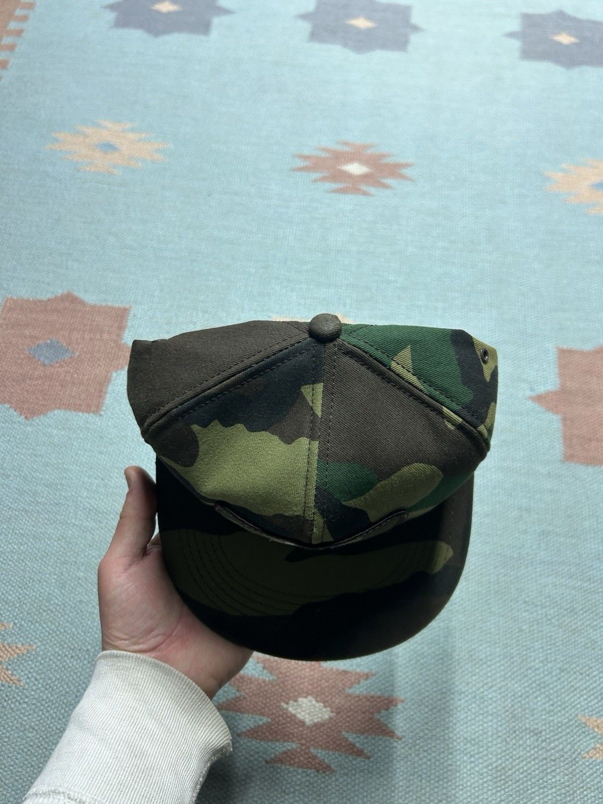 Vintage Vtg k products bran hat camo pursuit herbicide USA duck bird Size ONE SIZE - 3 Thumbnail