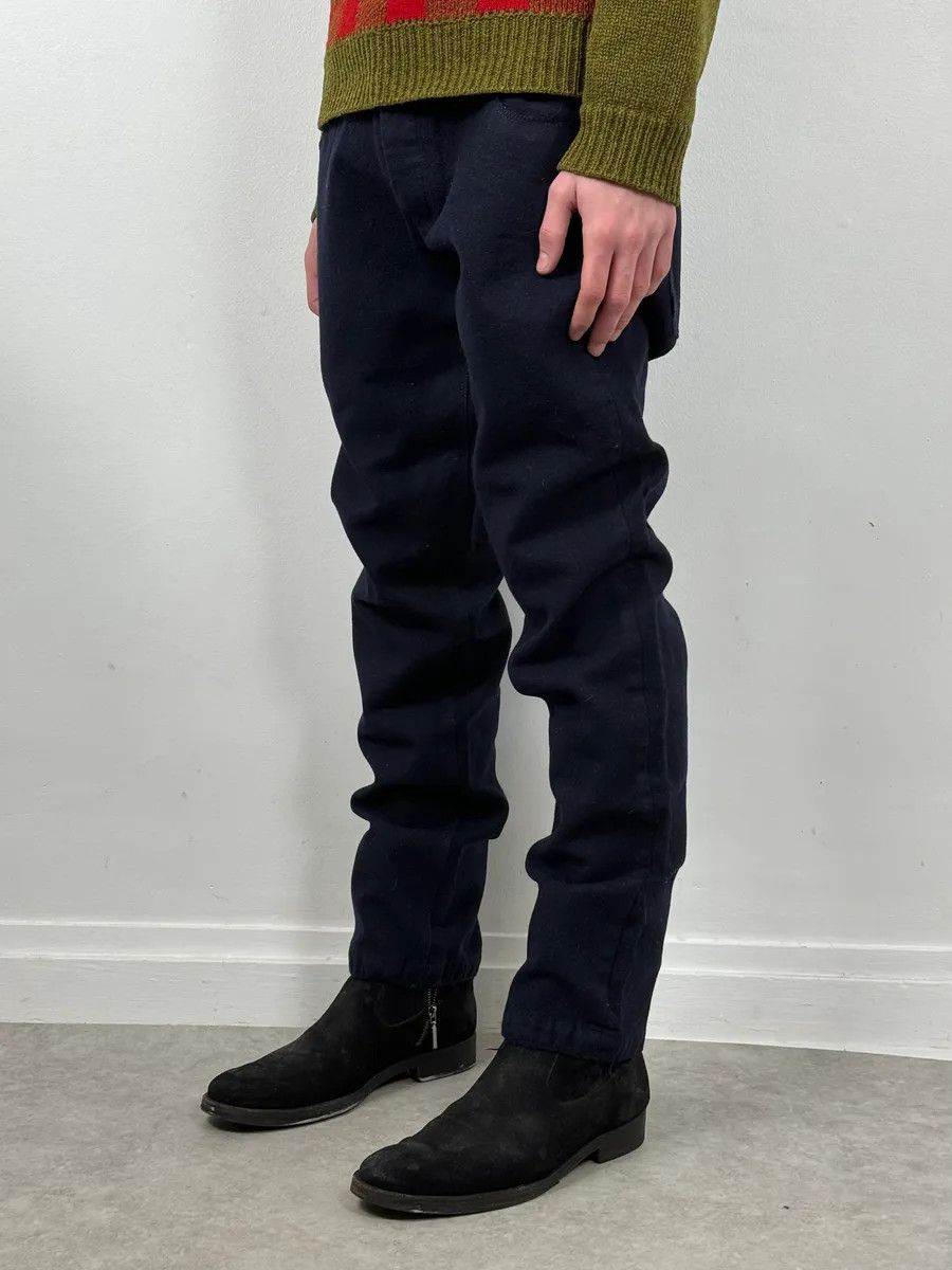 Prada 2000s Prada Navy Wool Minimalist Pants Size US 34 / EU 50 - 2 Thumbnail