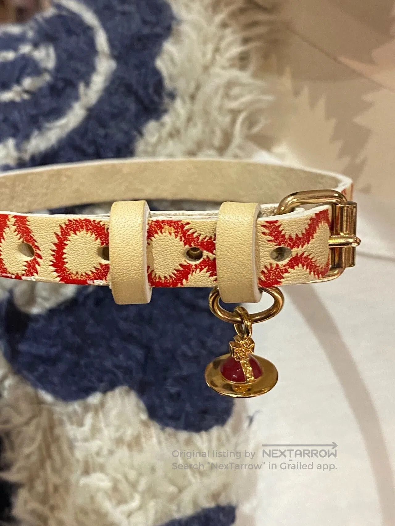 Vivienne Westwood Vivienne Westwood Red and White Choker. Size ONE SIZE - 4 Thumbnail