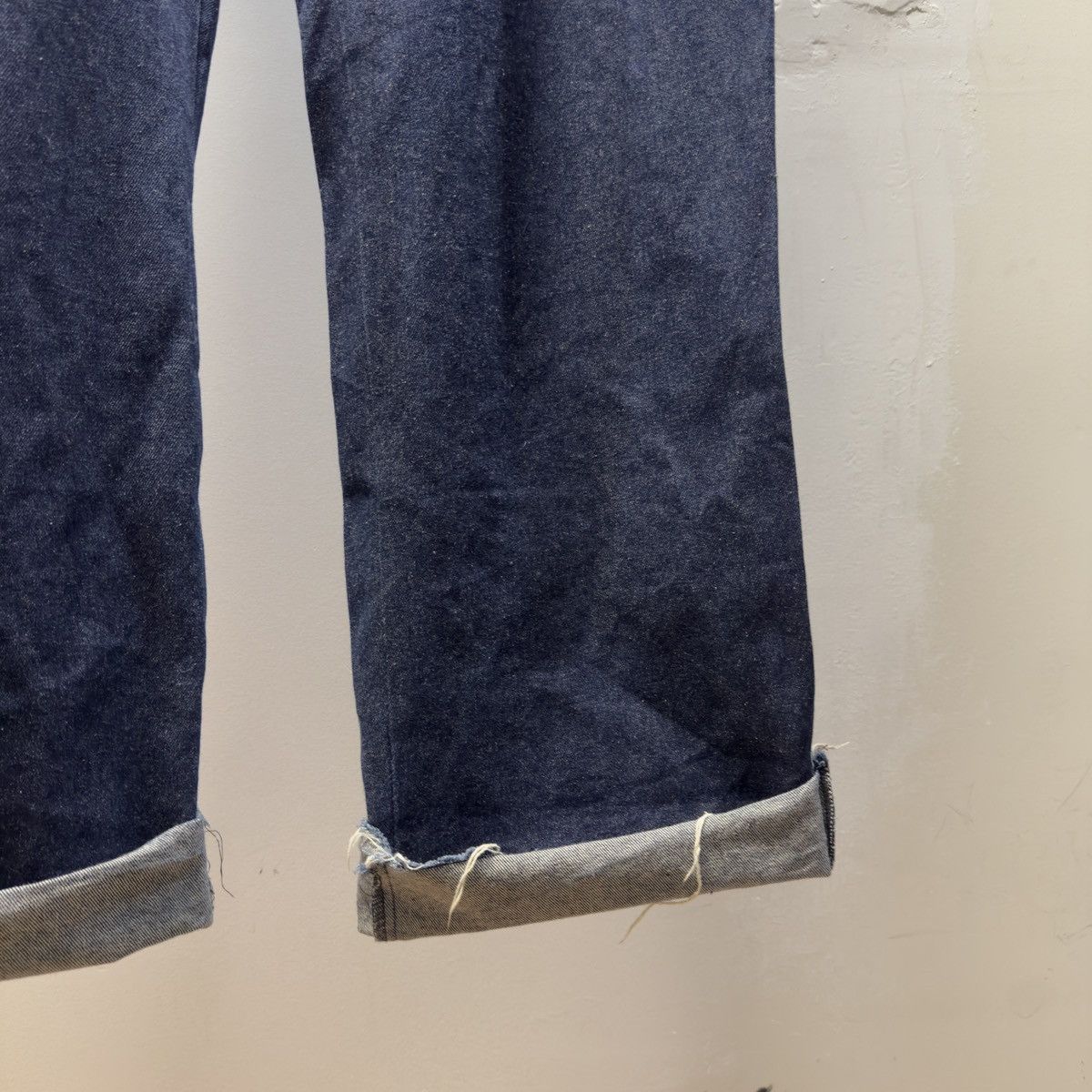 Vintage 80s Dark Wash Baggy Wide Leg Denim Jeans ERD Grunge Chrome Size US 37 - 5 Thumbnail