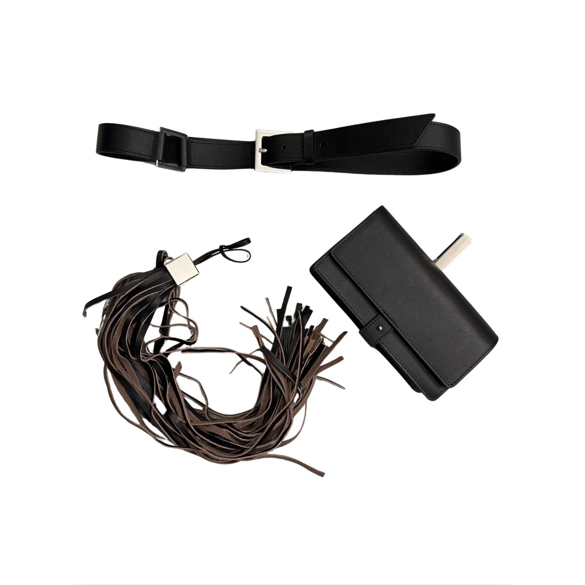 Mango MANGO Selection leather belt Removable Attachments NWOT $140 Size ONE SIZE - 6 Thumbnail