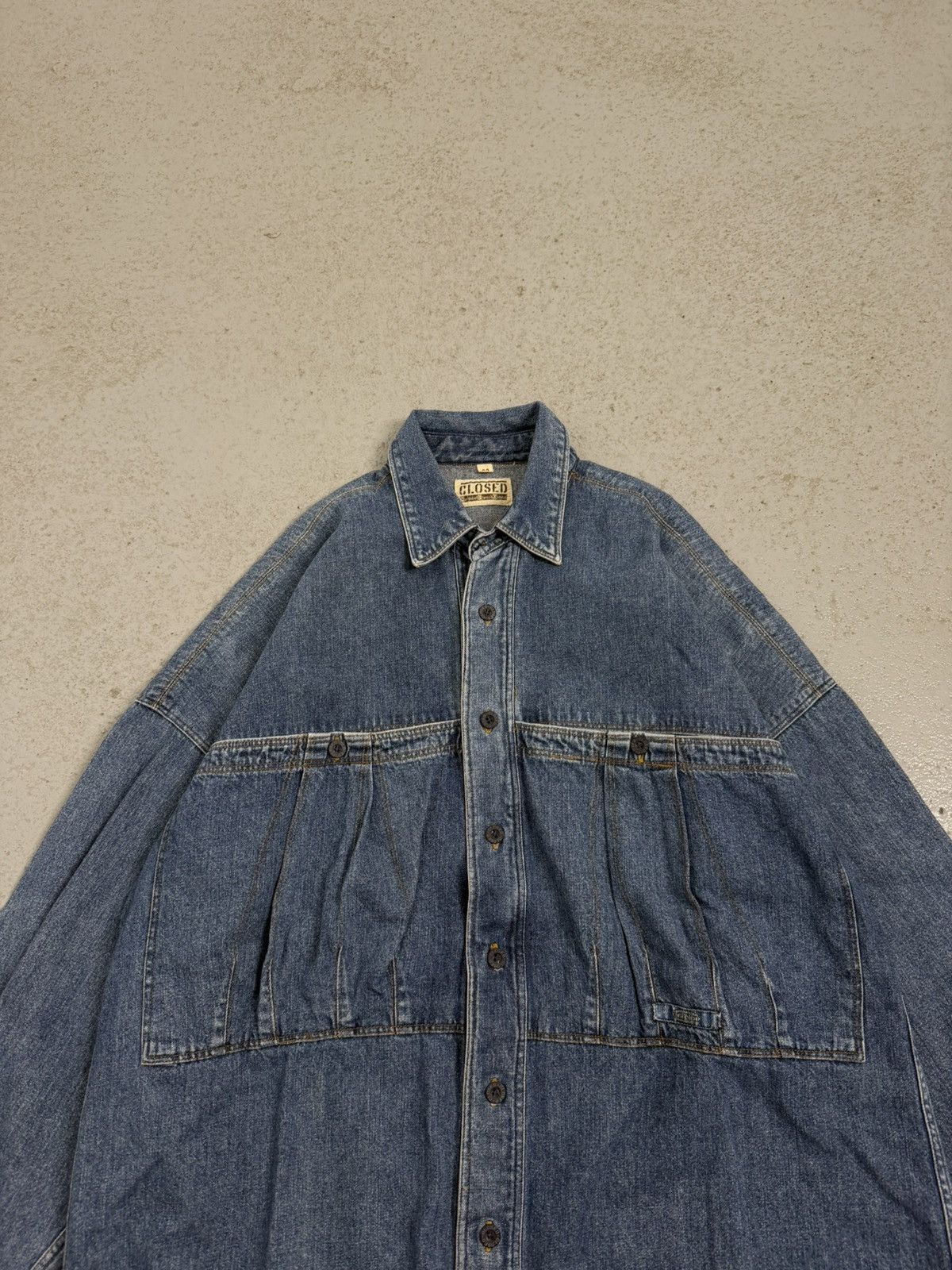 CLOSED × Marithe + Francois Girbaud 80s Marithe Francois Girbaud For Closed Giant Pockets Shirt Size US L / EU 52-54 / 3 - 7 Thumbnail