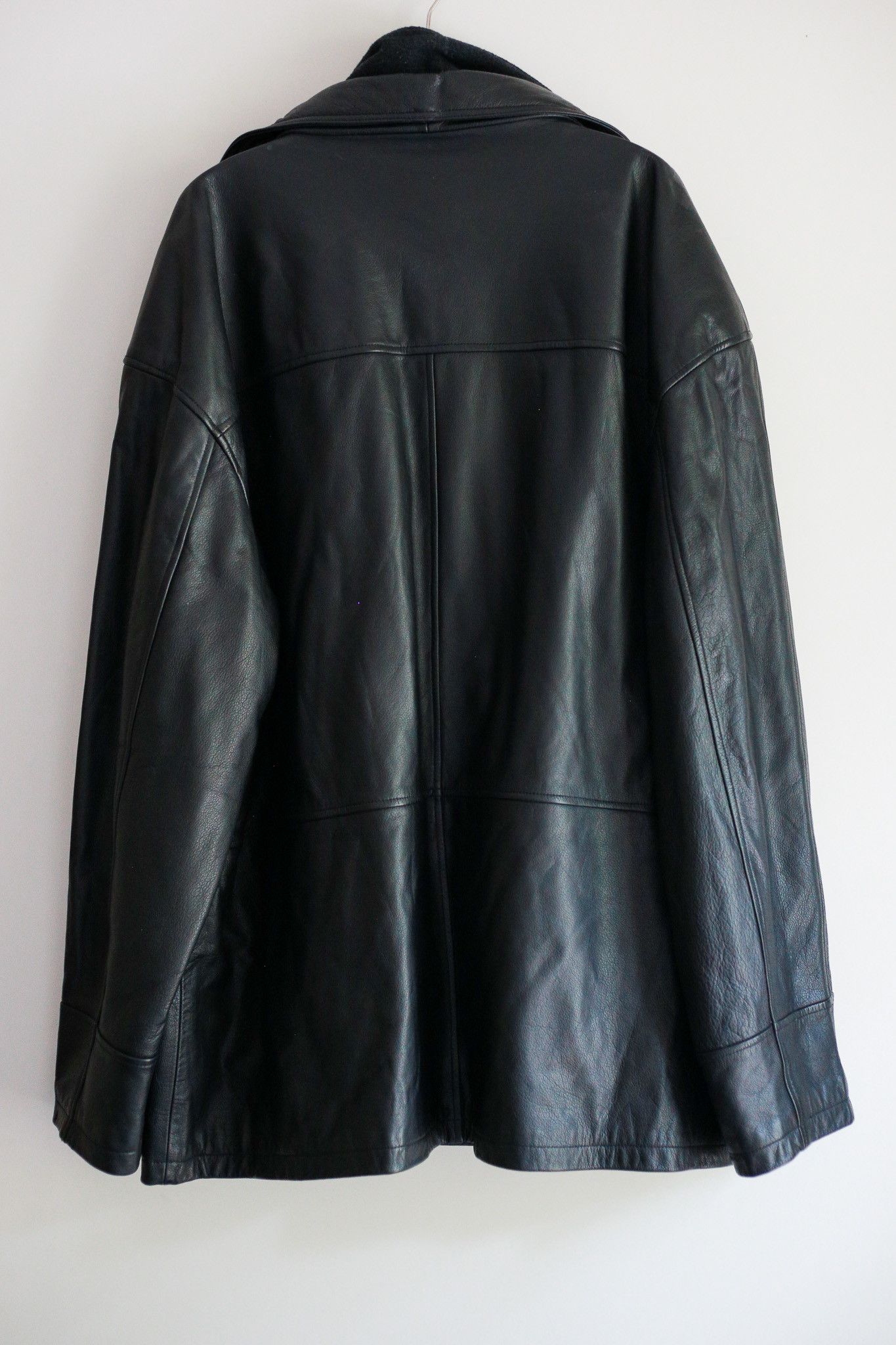 Mercedes-Benz Vintage Mercedes Benz Leather Wool Jacket Coat Size XXXL Size US XXL / EU 58 / 5 - 8 Thumbnail