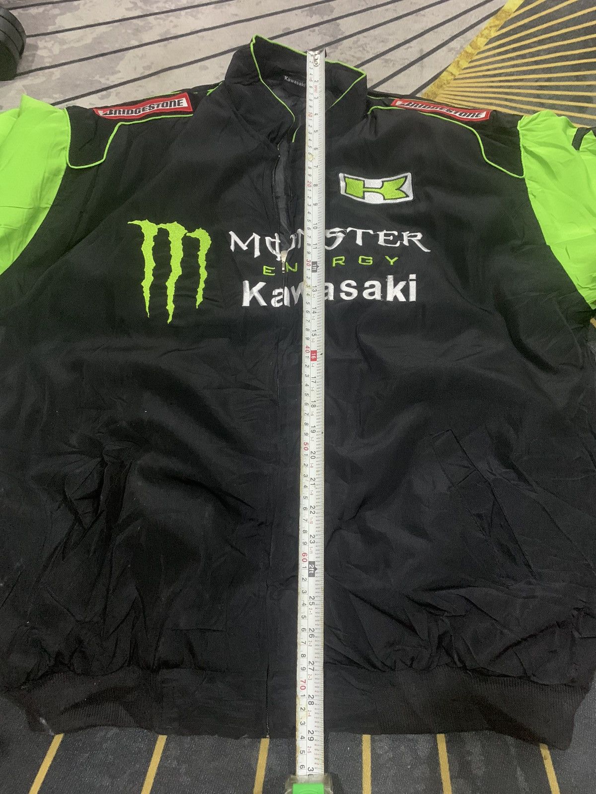 Sports Specialties × Vintage RARE!! Bomber Jacket Racing KAWASAKI Size US L / EU 52-54 / 3 - 7 Thumbnail
