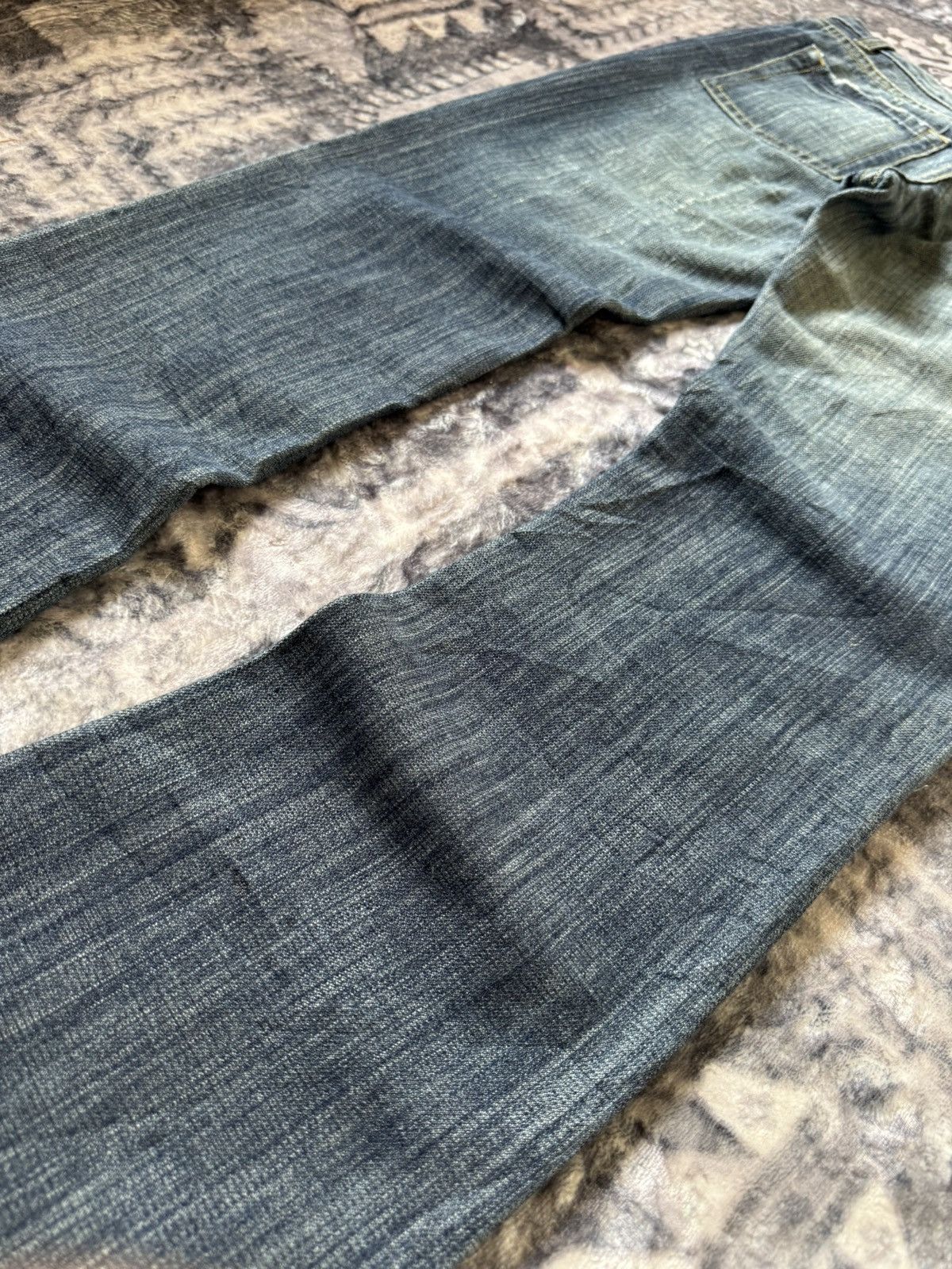 Diesel Vintage Diesel Boro Weave Distressed Flared Jeans Size US 29 - 20 Thumbnail