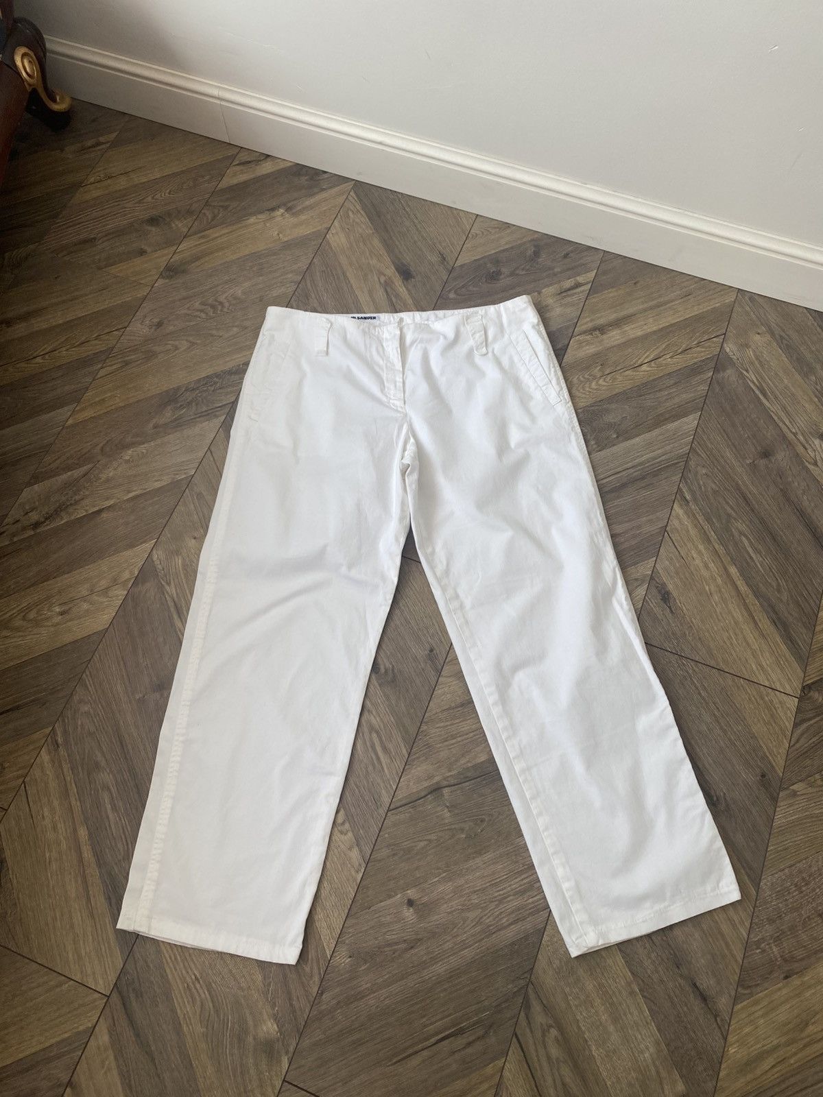 Jil Sander Vintage Jil Sander Women’s white pants Size 30" / US 8 / IT 44 - 1 Thumbnail