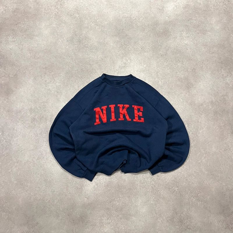 Nike Vintage Nike Spellout Sweatshirt Crewneck Retro Y2K 90s Size US S / EU 44-46 / 1 - 1 Thumbnail