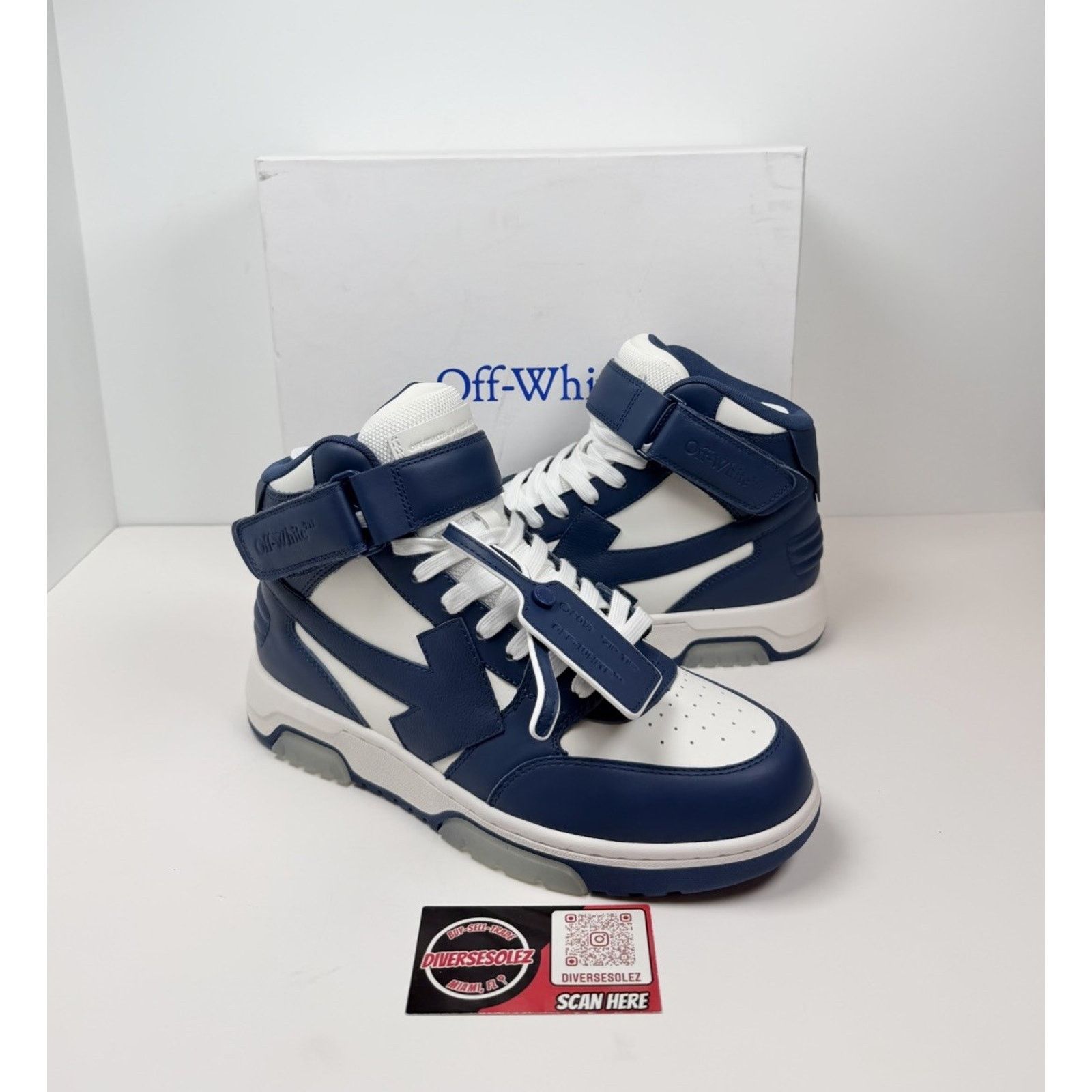 Off-White Size 41EU/8US- Off-White Out Of Office Mid Blue NEW Size US 8 / EU 41 - 1 Thumbnail