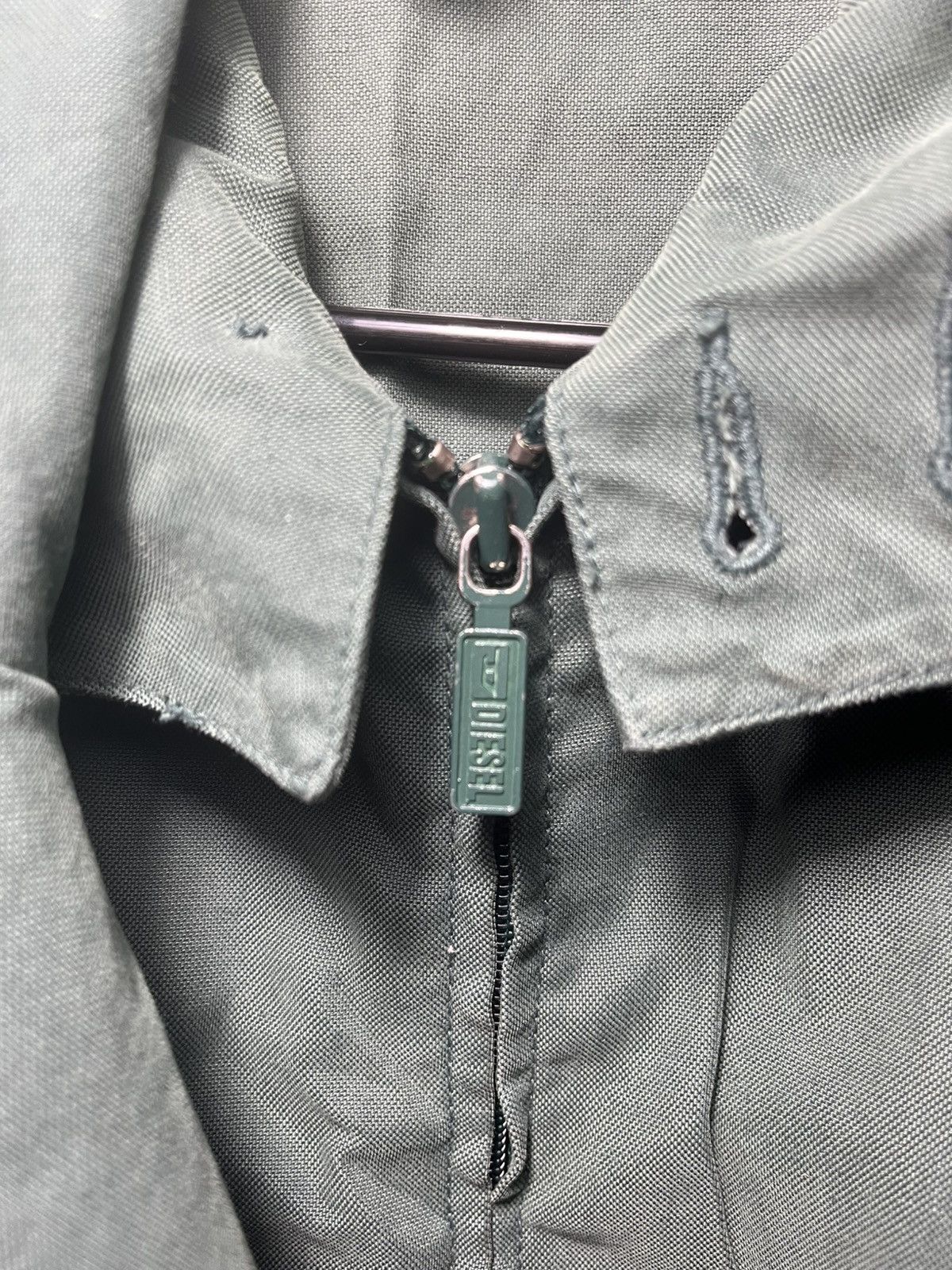 Diesel Vintage Diesel Work Jacket Large Olive Green Y2K Size US L / EU 52-54 / 3 - 3 Thumbnail