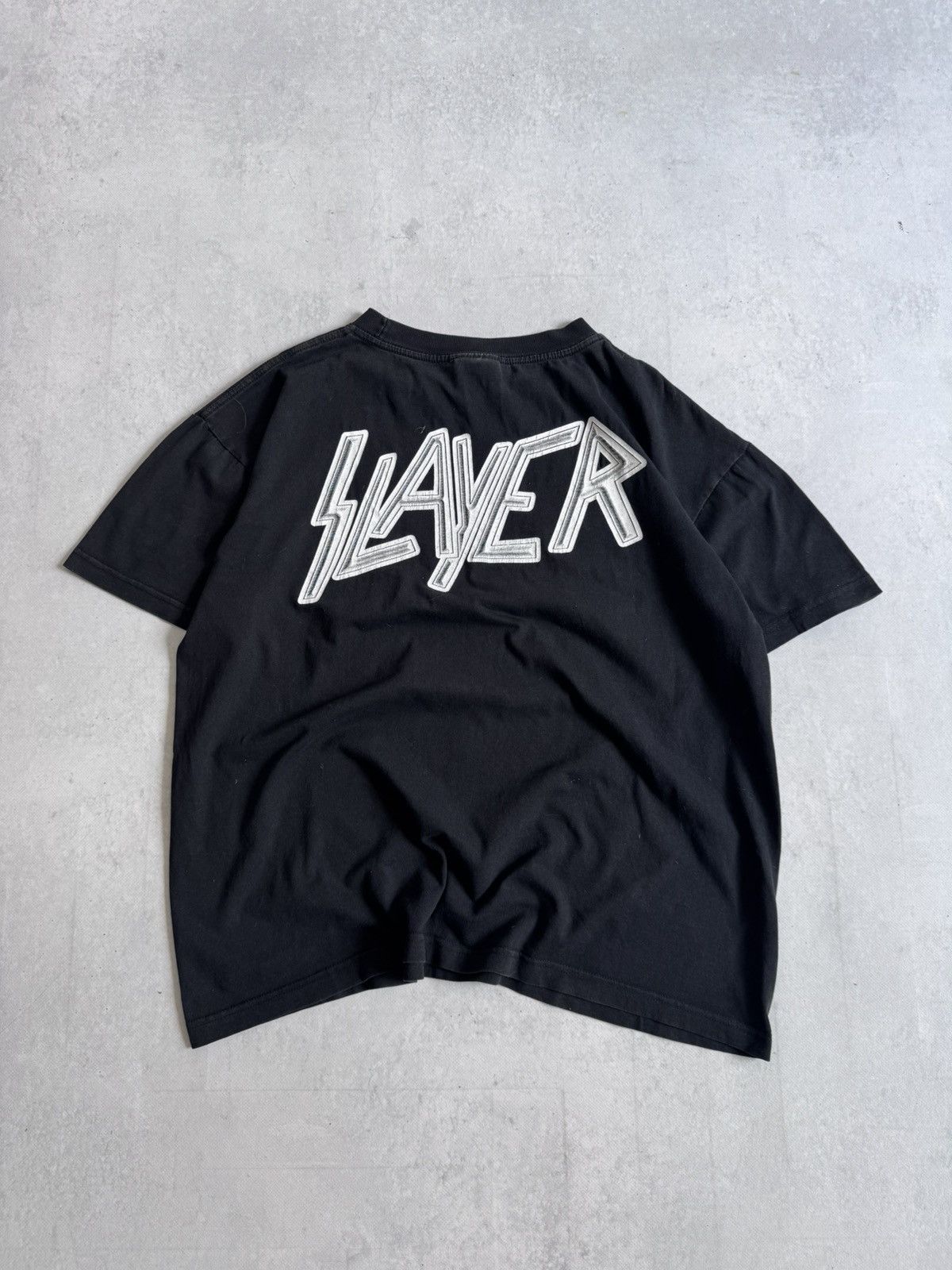 Other Vintage Slayer “ No blood No Glory “ 00s Unisex Rock USA Tee Size US L / EU 52-54 / 3 - 2 Thumbnail