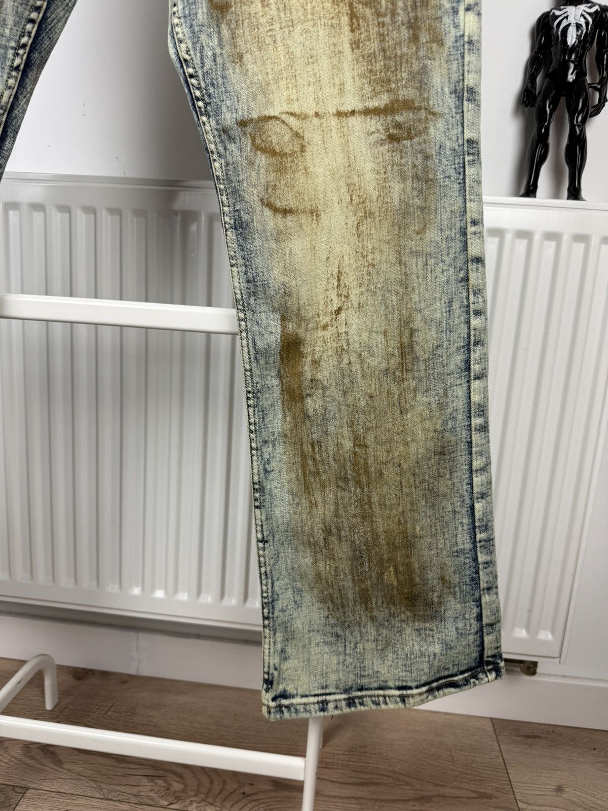 If Six Was Nine × Japanese Brand Rock Rebel flared distressed jeans Size US 34 / EU 50 - 5 Thumbnail