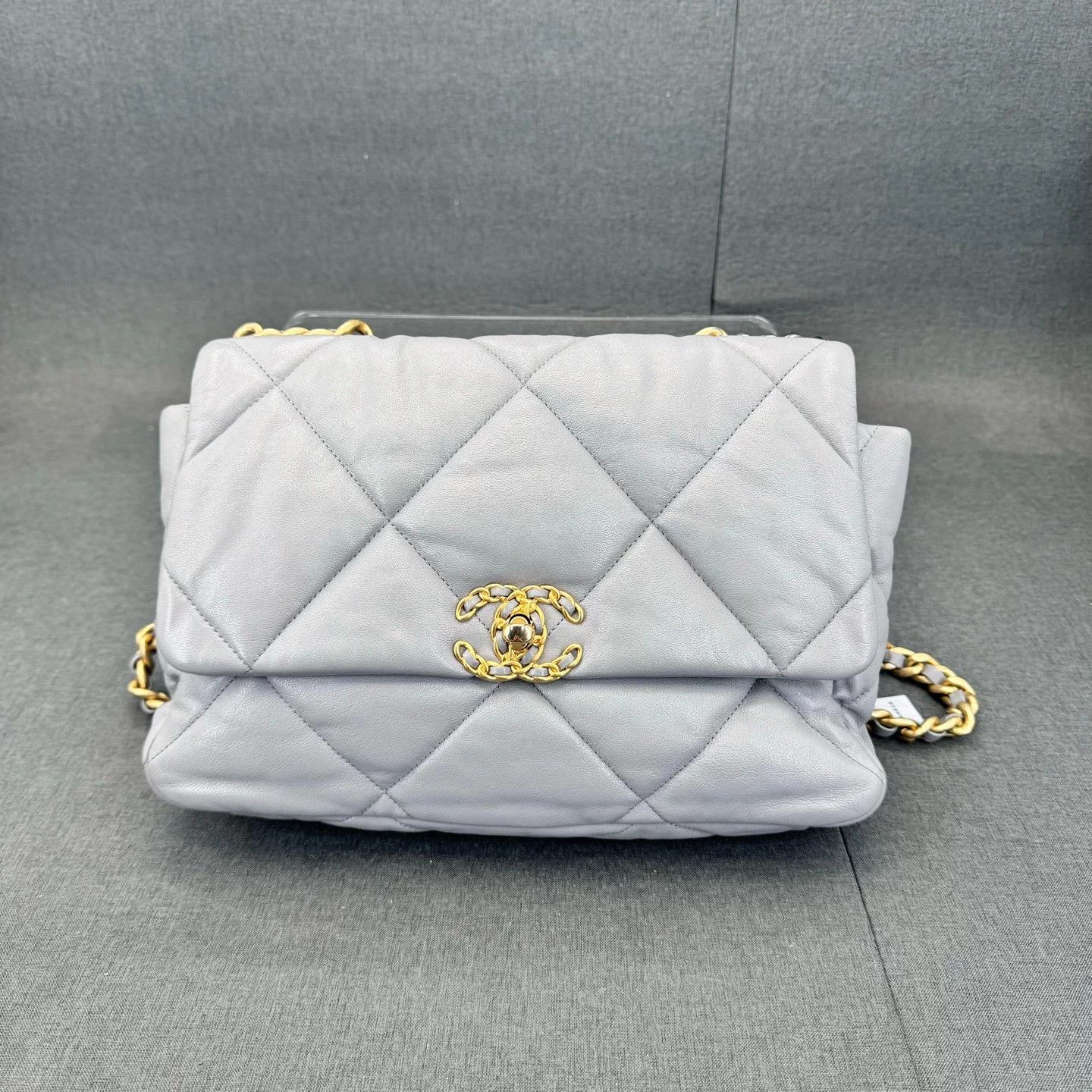 Chanel Chanel 19bag Mist Blue Med Near New Only Card Size ONE SIZE - 1 Thumbnail