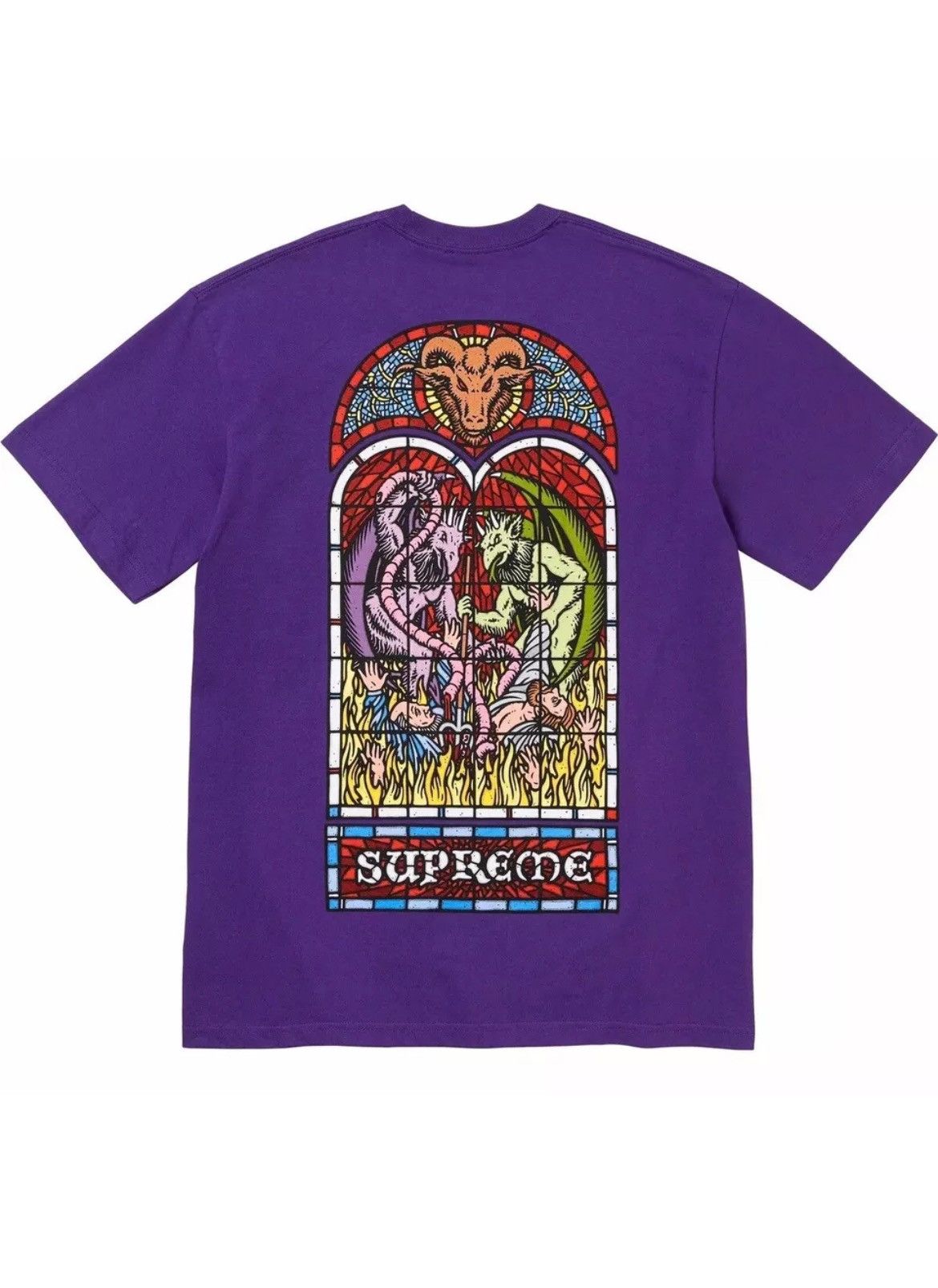 Supreme worship tee -purple-fw23