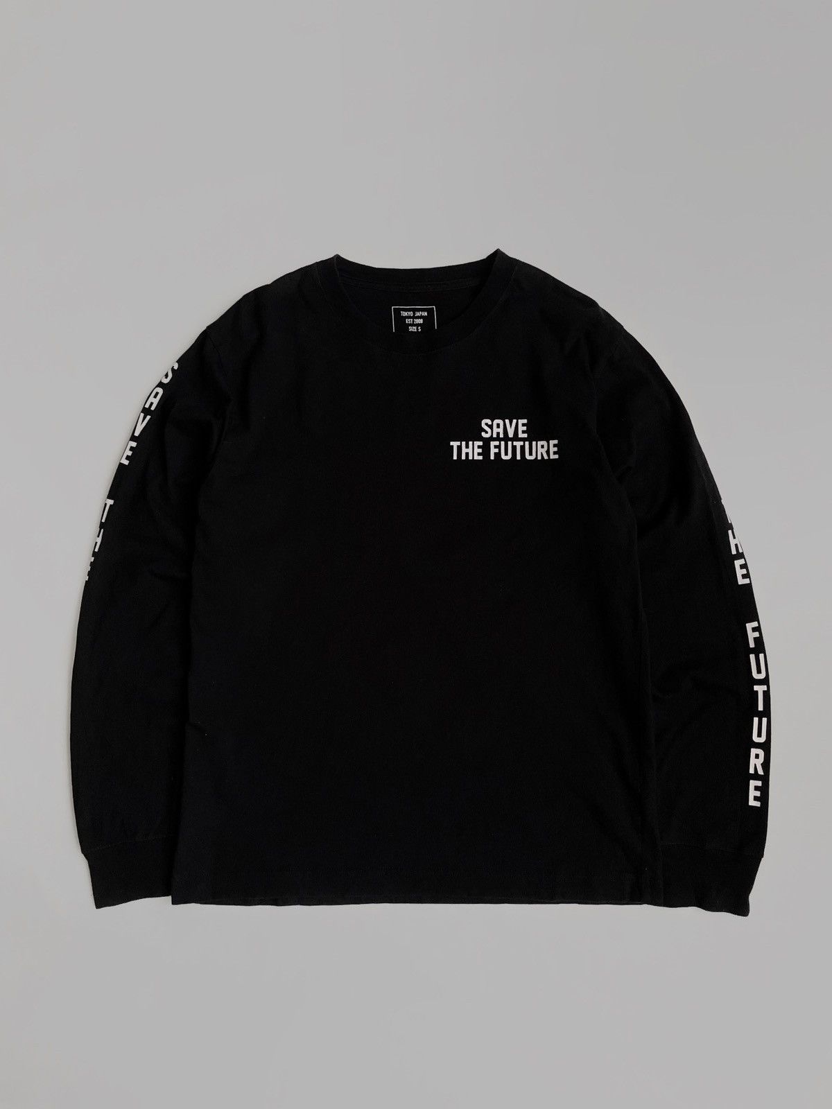 Designer × Japanese Brand Azul by moussy save the future longsleeve Japanese brand Size US S / EU 44-46 / 1 - 1 Thumbnail