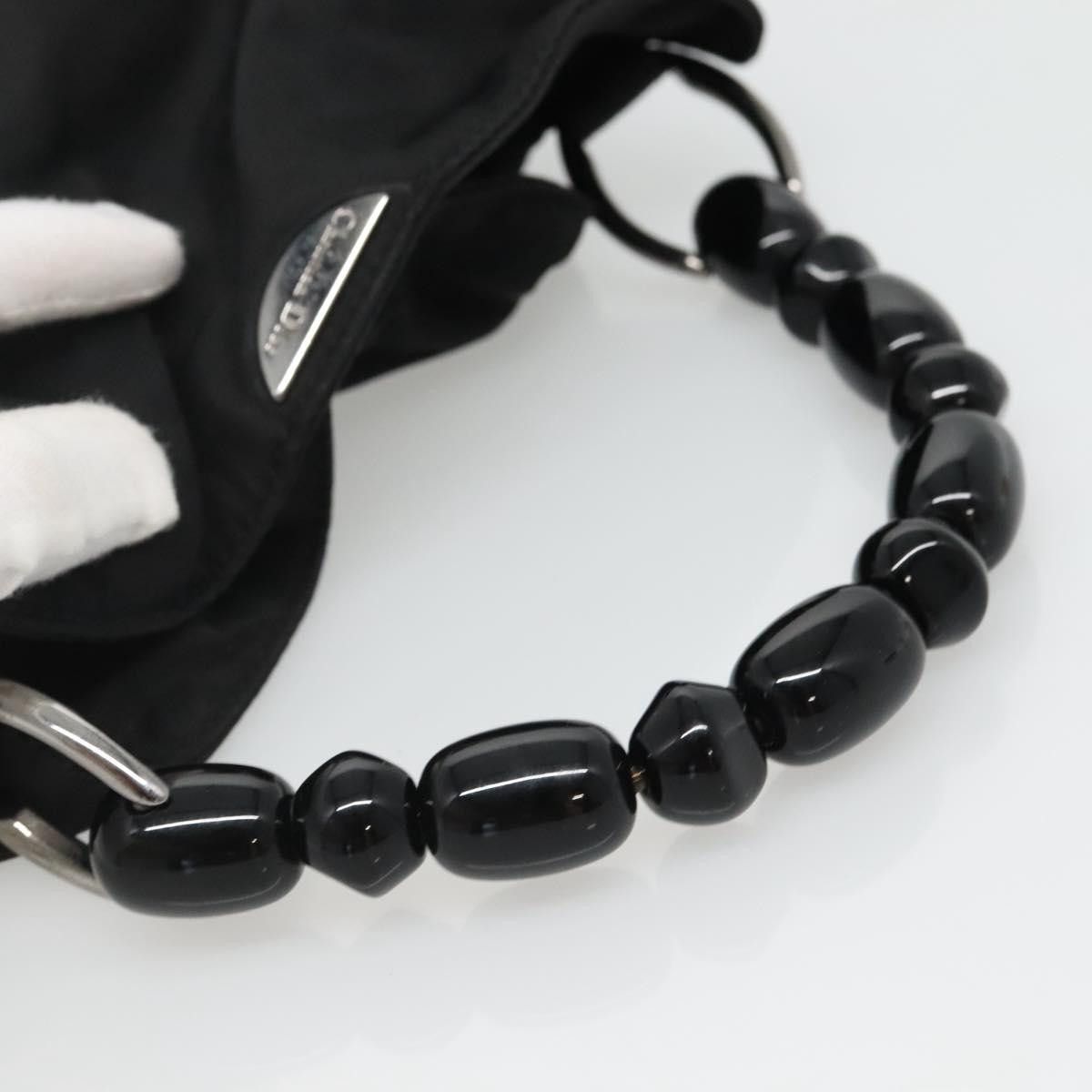 Dior DIOR Maris Pearl Hand Bag Nylon Black Silver Size ONE SIZE - 7 Thumbnail