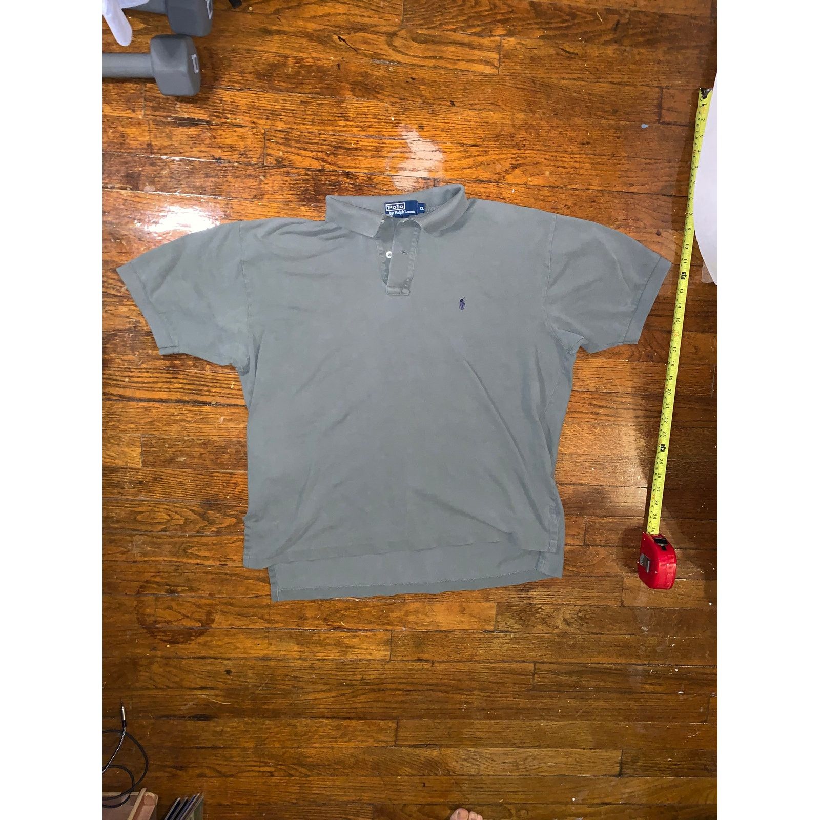 Polo Ralph Lauren × Vintage Polo Ralph Lauren Polo Shirt XL Olive Green Short Sleeve Size US L / EU 52-54 / 3 - 1 Thumbnail