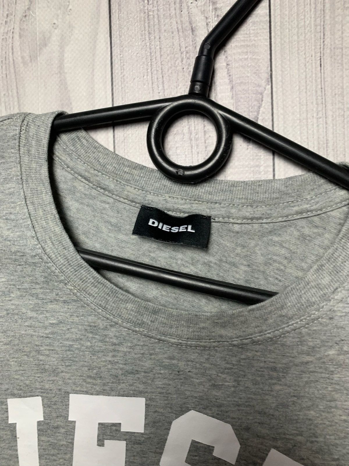 Diesel × Vintage Diesel grey tee big logo size S/M Size US S / EU 44-46 / 1 - 3 Thumbnail