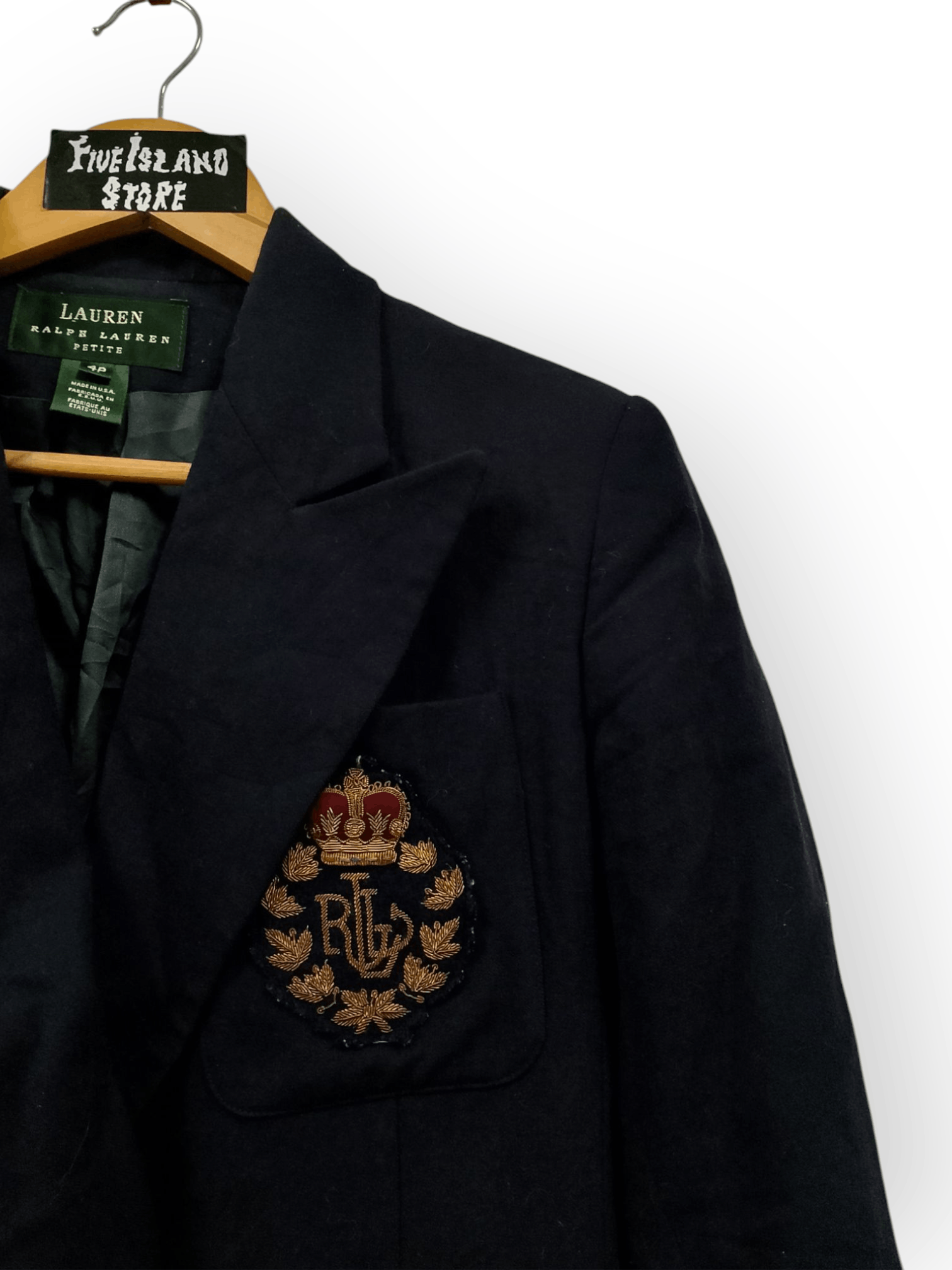 Ralph Lauren Lauren Ralph Lauren Navy Crest Blazer Size S / US 4 / IT 40 - 4 Thumbnail
