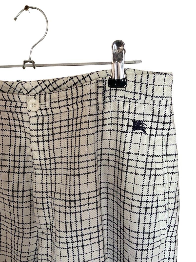 Burberry Burberry trousers | White and Blue Plaid Ankle Pants | Size 34" / US 12 / IT 48 - 5 Thumbnail