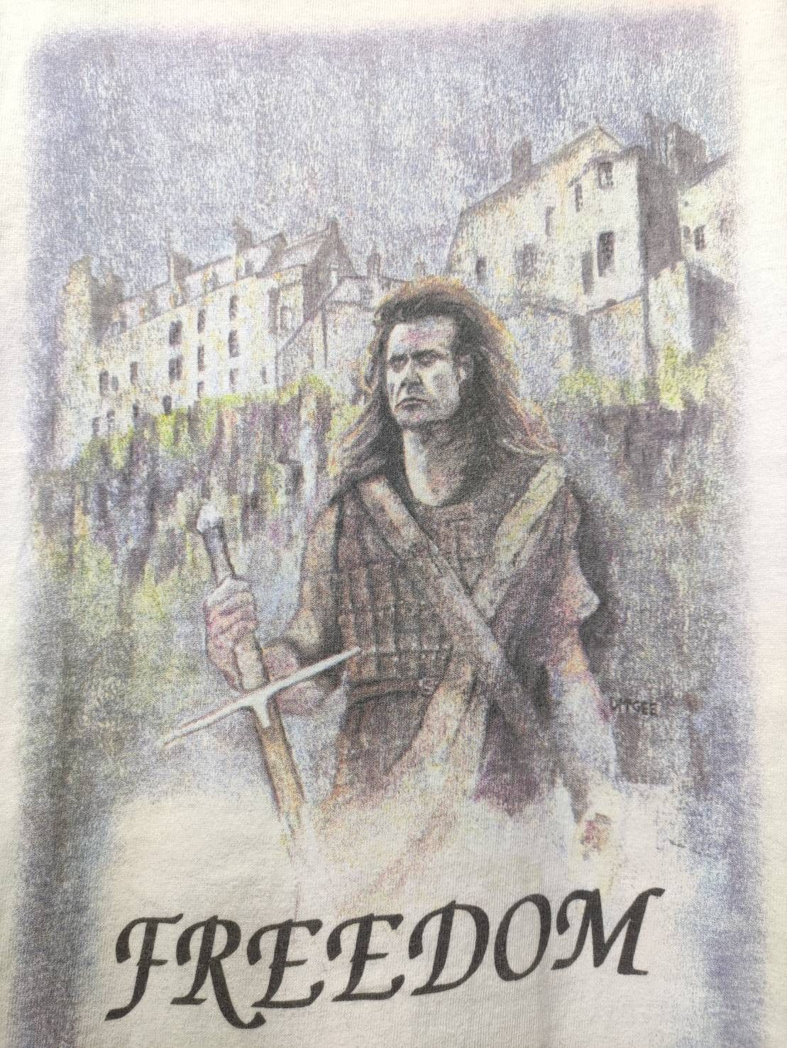 Vintage Vtg 90's Braveheart " Freedom " Randall Wallace Movie Promo Size US M / EU 48-50 / 2 - 5 Thumbnail