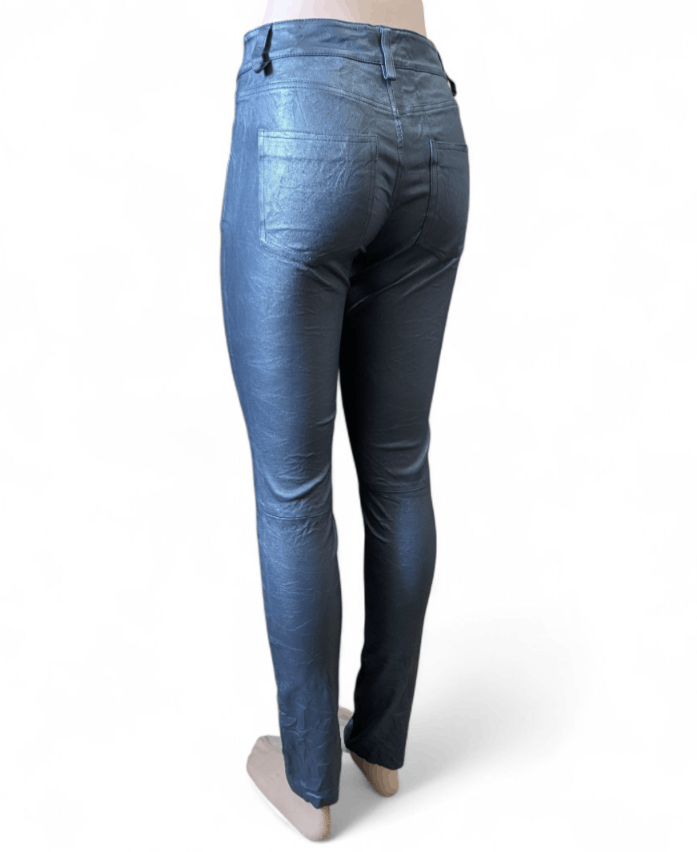 Zadig & Voltaire ZADIG VOLTAIRE Crinkled Wrinkled Phlame Leather Pants Size 34" / US 12 / IT 48 - 13 Thumbnail