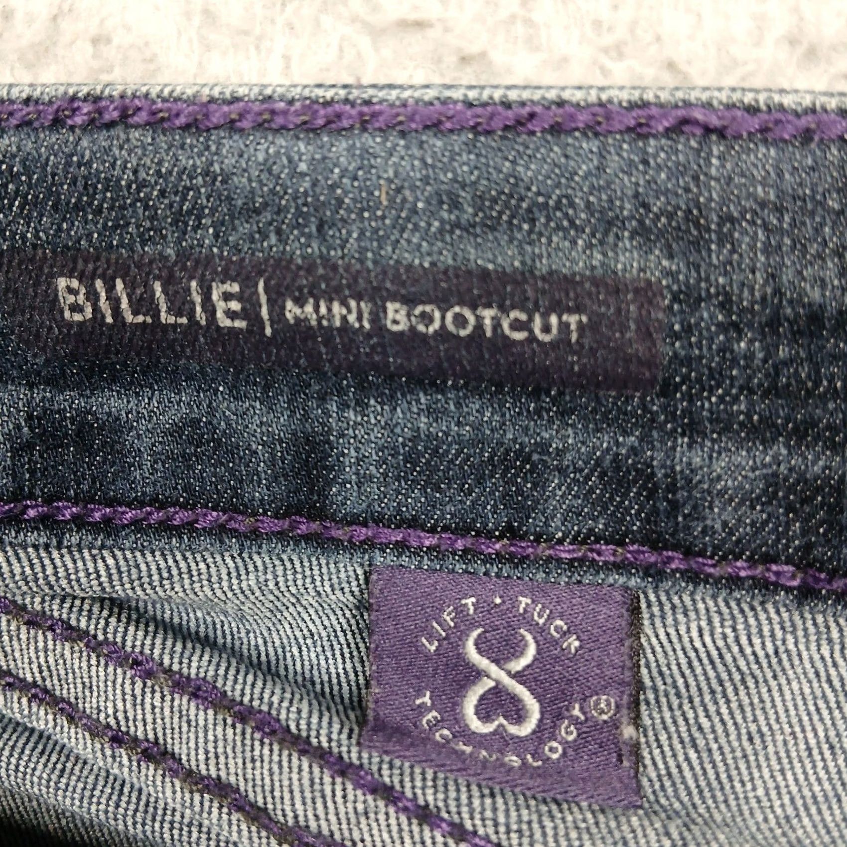 NYDJ NYDJ Billie Mini Bootcut Jeans Womens 12 Dark Wash Denim Stretch Lift Tuck Size 34" / US 12 / IT 48 - 5 Thumbnail