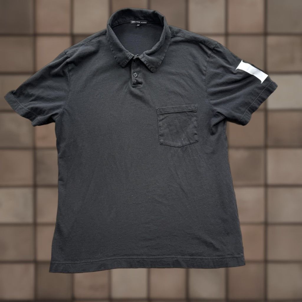 James Perse James Perse Polo Shirt Mens S Black Chest Pocket Short Sleeve Made In USA MLJ3891 Size US S / EU 44-46 / 1 - 1 Thumbnail