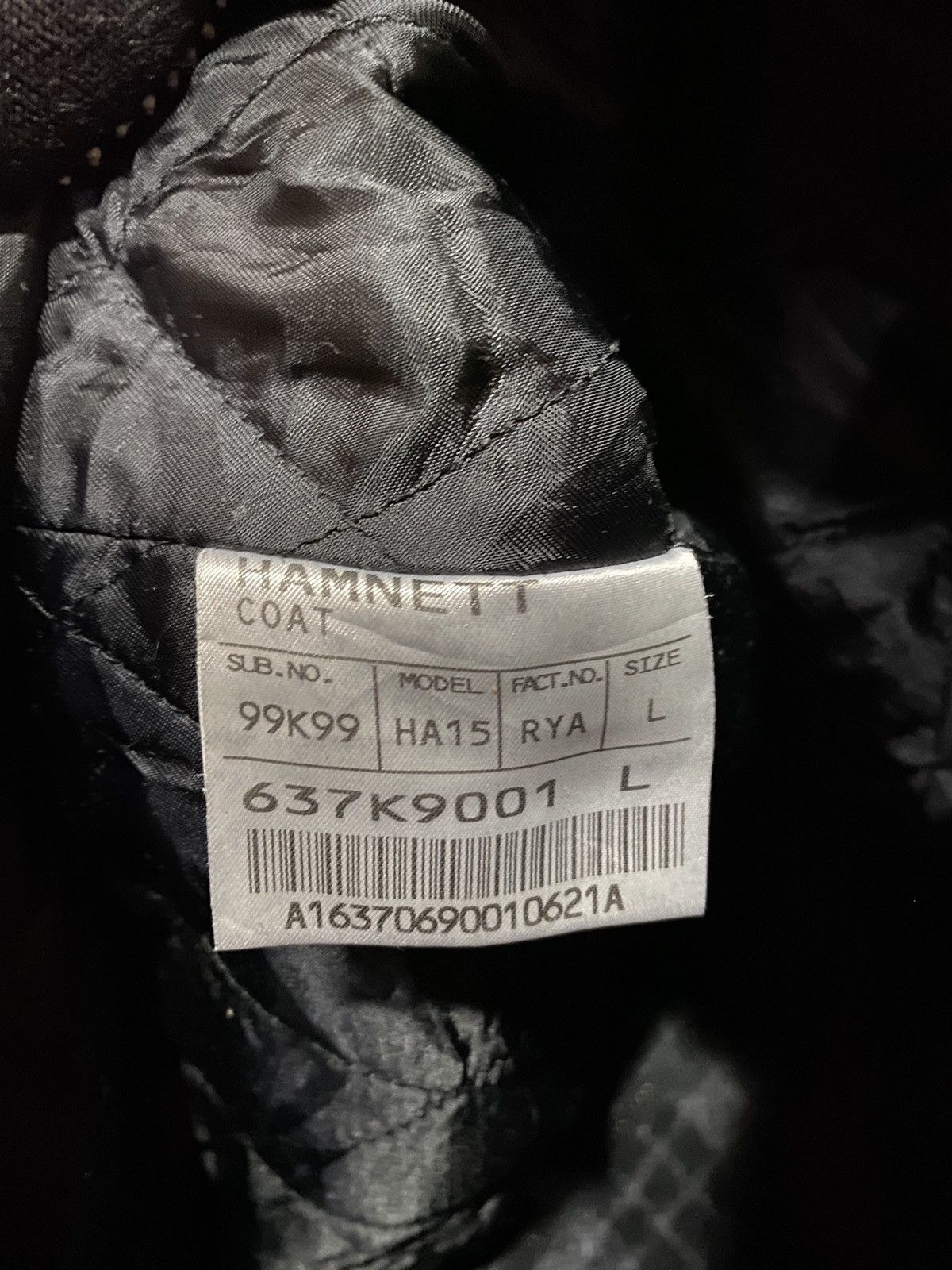 Katharine Hamnett London Hamnetti Wool Blend Duffle Coat – Classic Black Plaid Size L / US 10 / IT 46 - 5 Thumbnail