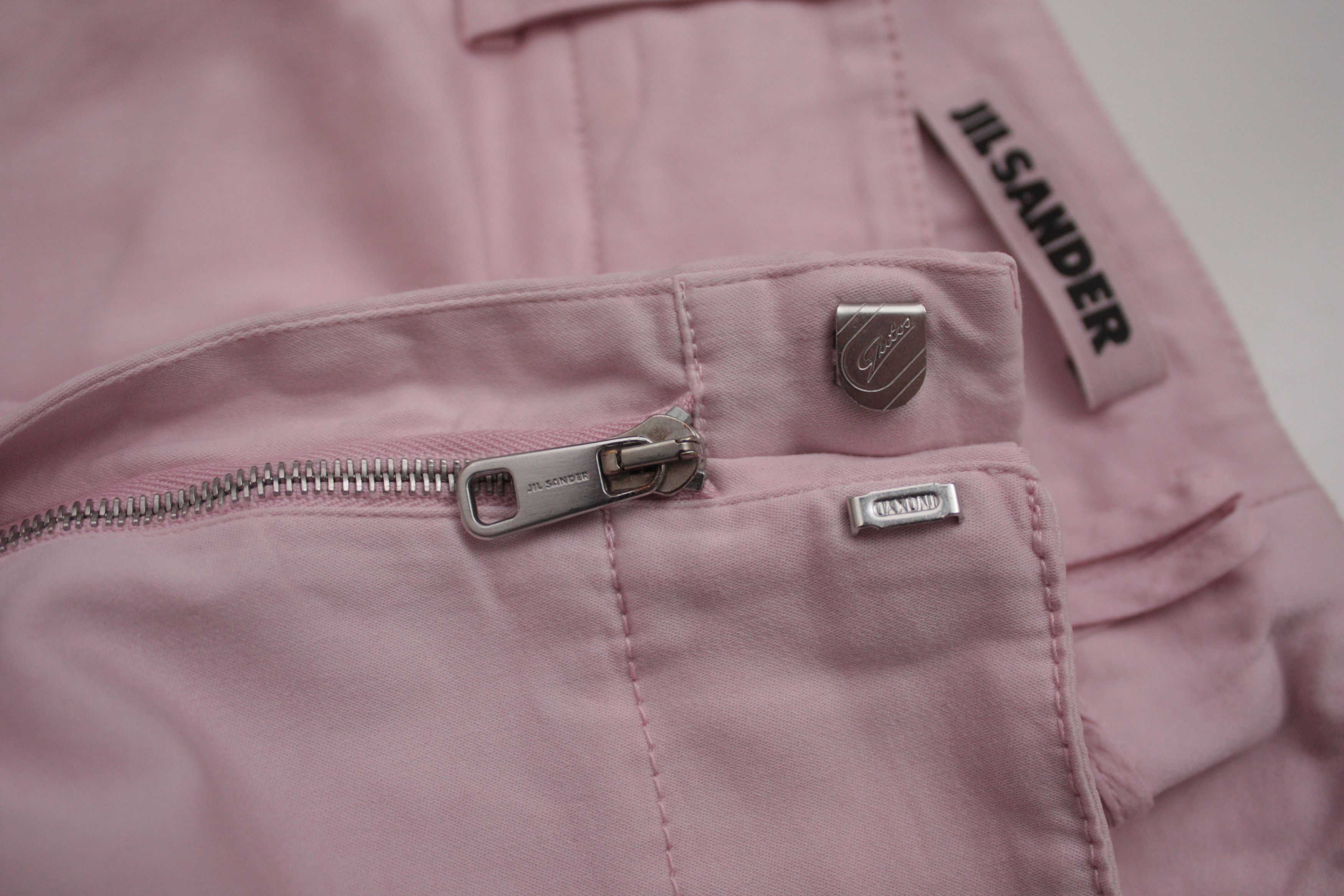 Jil Sander Jil Sander Light Pink Relaxed Flared Pants Women's 38 Size 29" - 5 Thumbnail