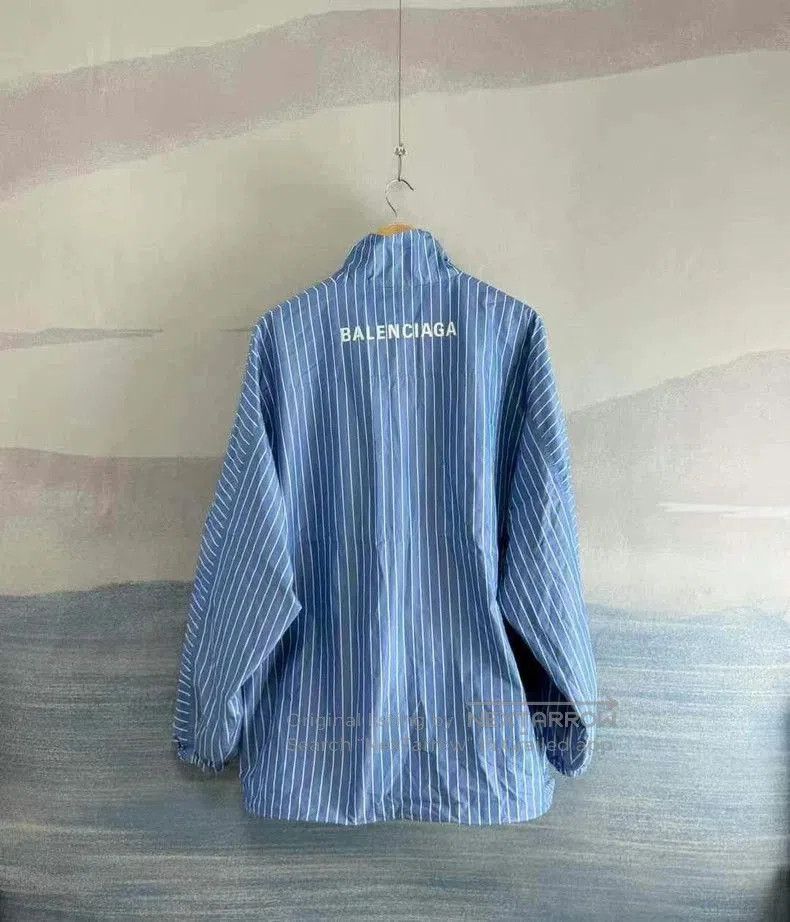 Balenciaga Balenciaga Blue Stripe Logo Jacket. Size US M / EU 48-50 / 2 - 3 Thumbnail