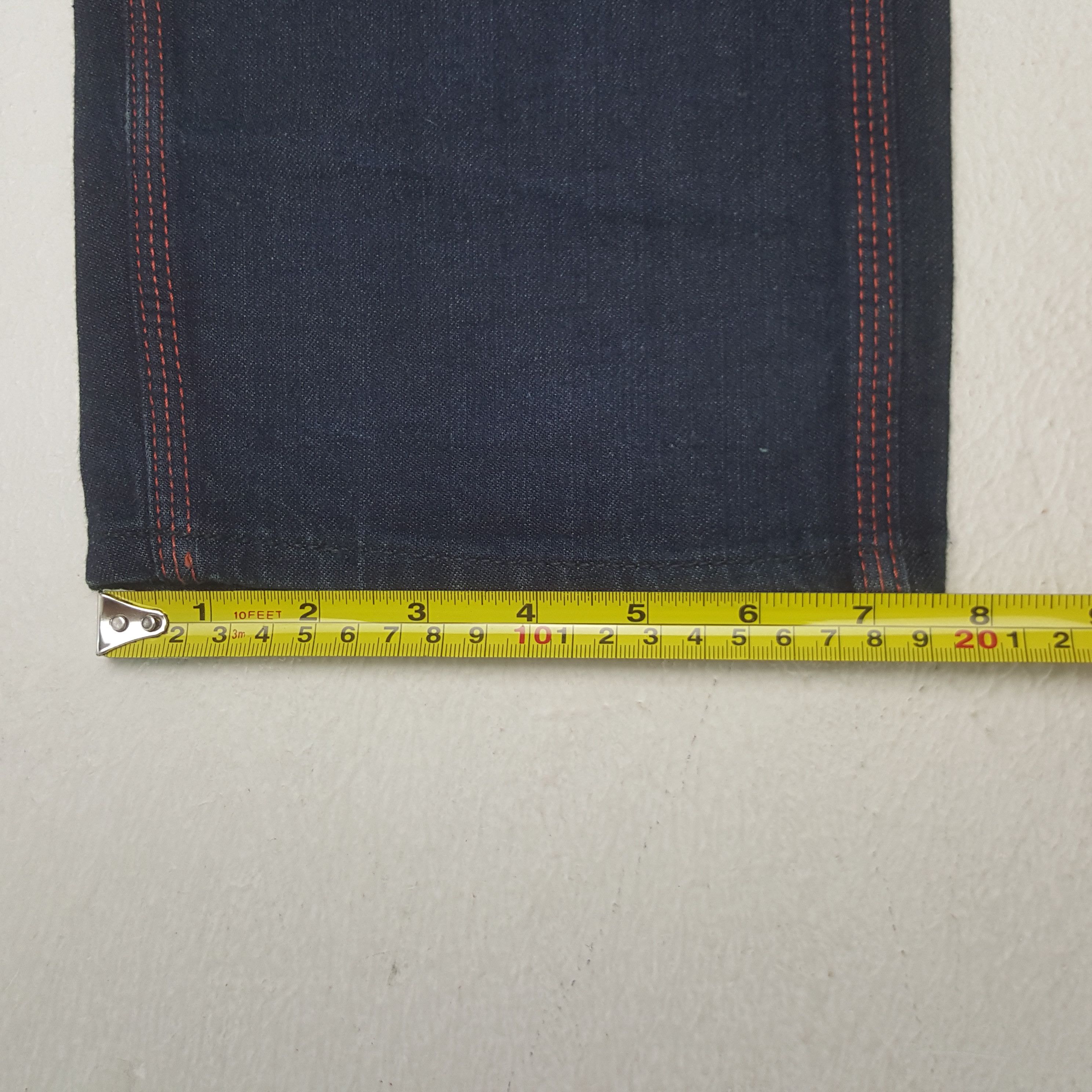 Lee Vintage Lee Japan Thread Pink Denim Jeans Size US 35 - 11 Thumbnail