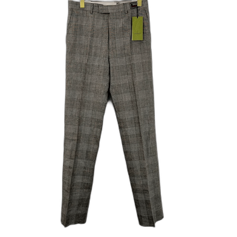 Gucci Gucci Gray Plaid Casual Pants New Size 28" / US 6 / IT 42 - 1 Thumbnail