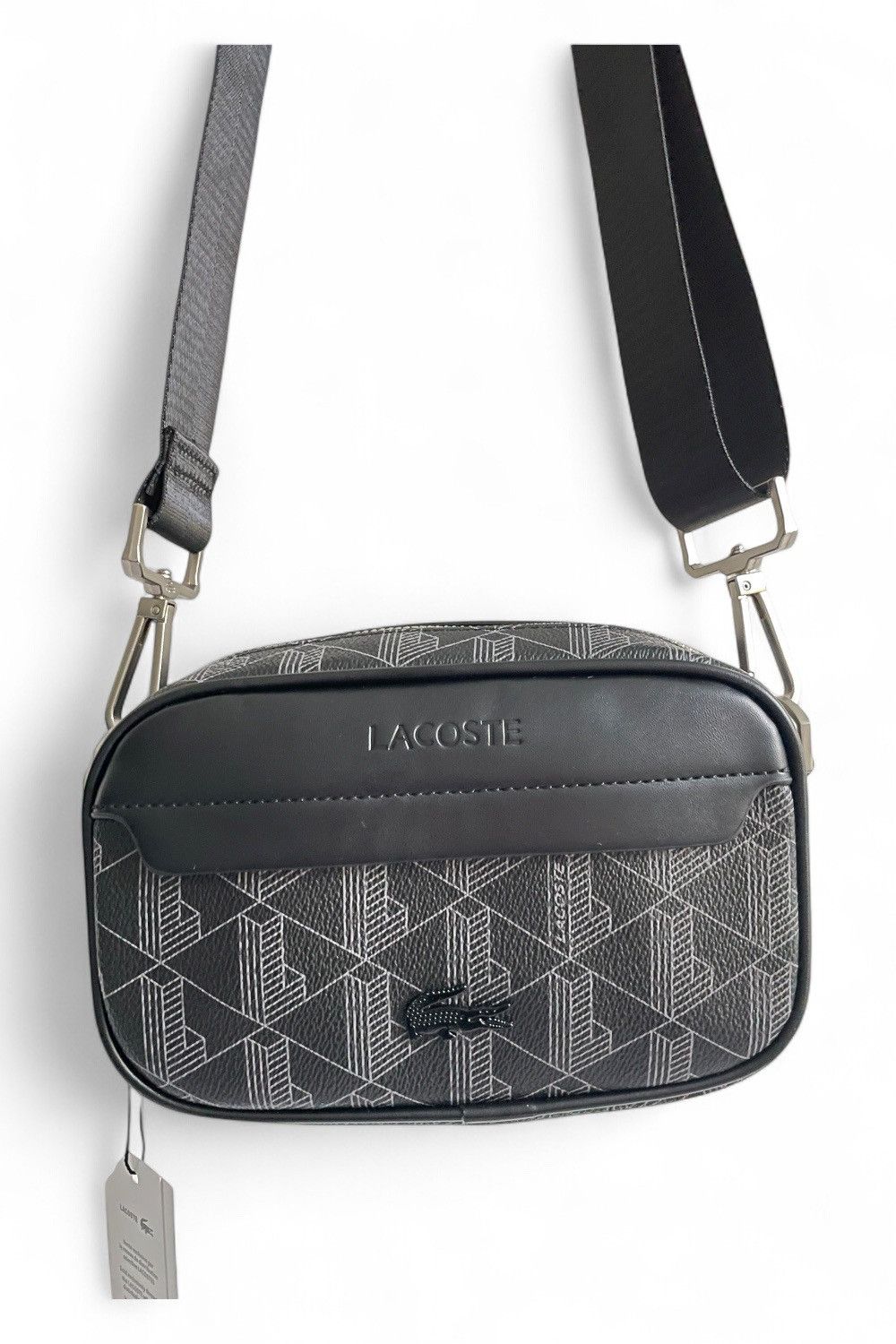 Lacoste Lacoste Crossbody Bag-The Blend-Noir/Gris [Black/Grey] Size ONE SIZE - 2 Thumbnail