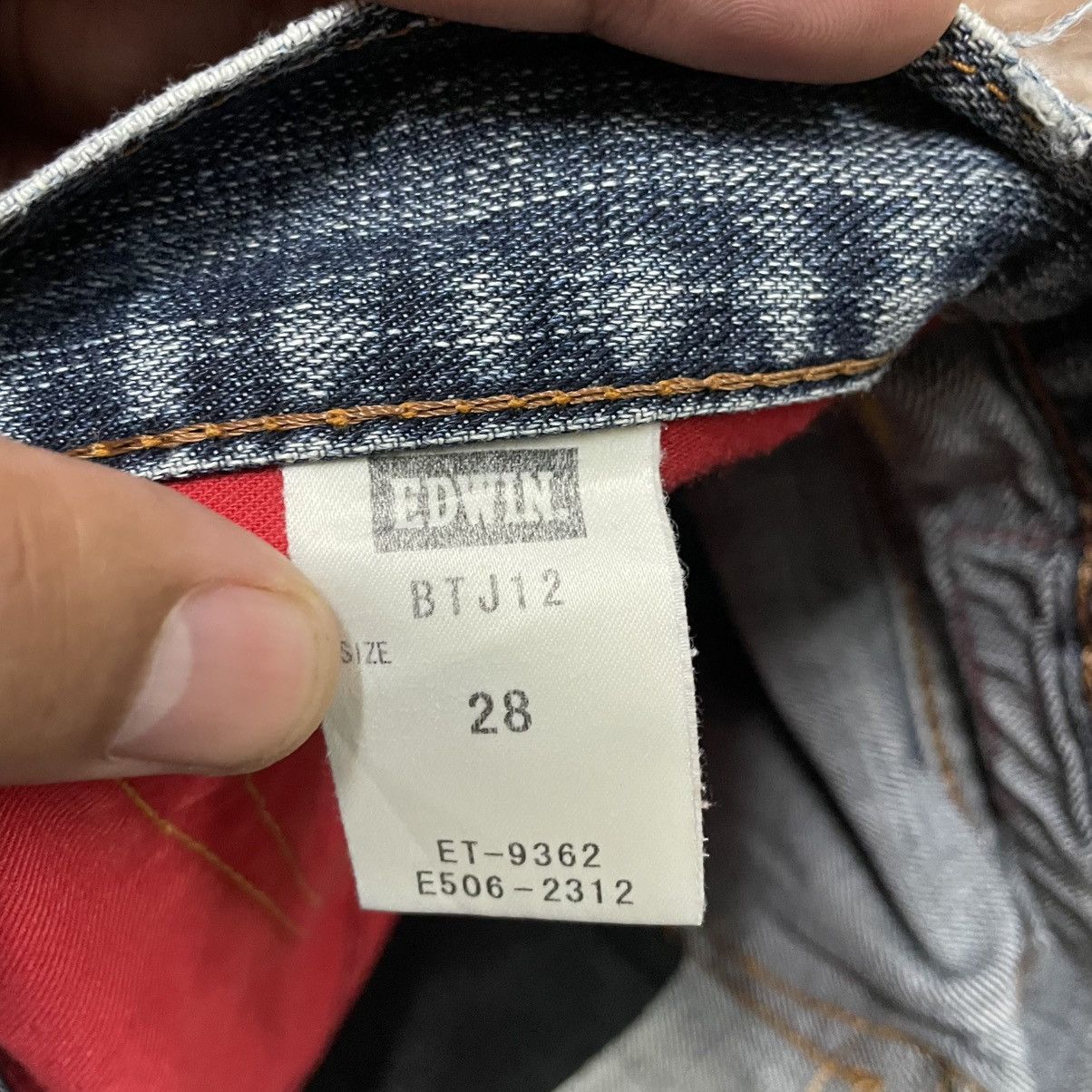 Edwin 🔥Vintage Edwin Blue Trip Washed Ripped Distress Denim Jeans Size US 30 / EU 46 - 16 Thumbnail