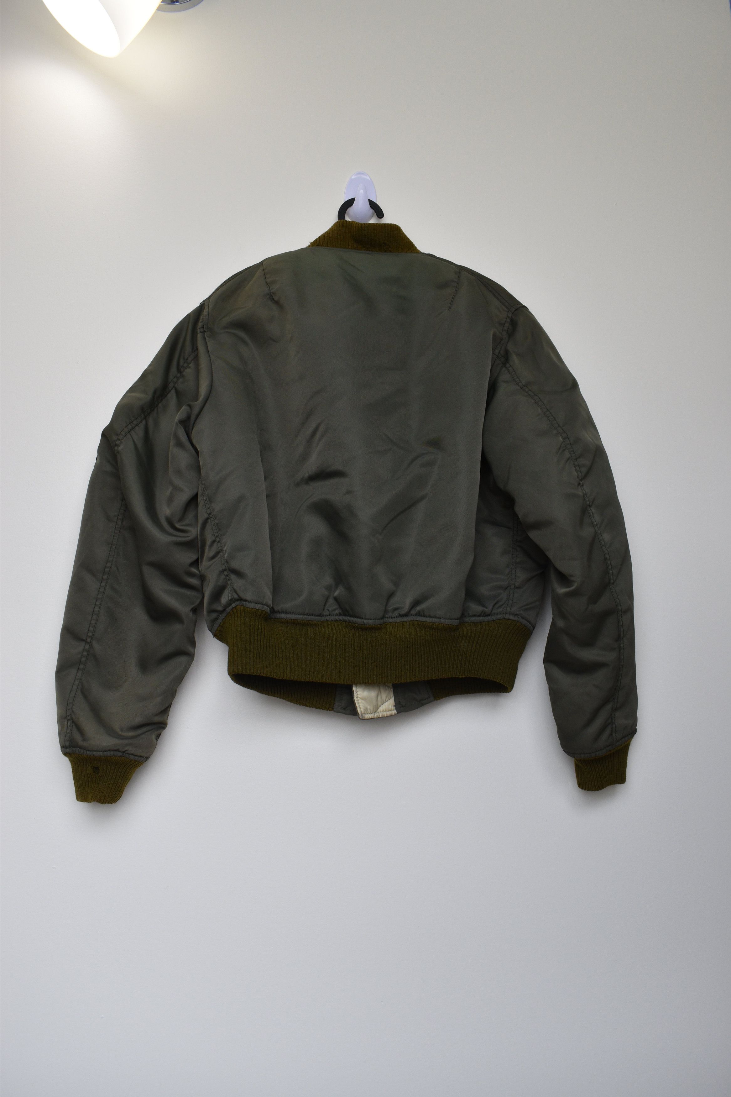 Helmut Lang aw97 Green Olive Faded Bomber Jacket