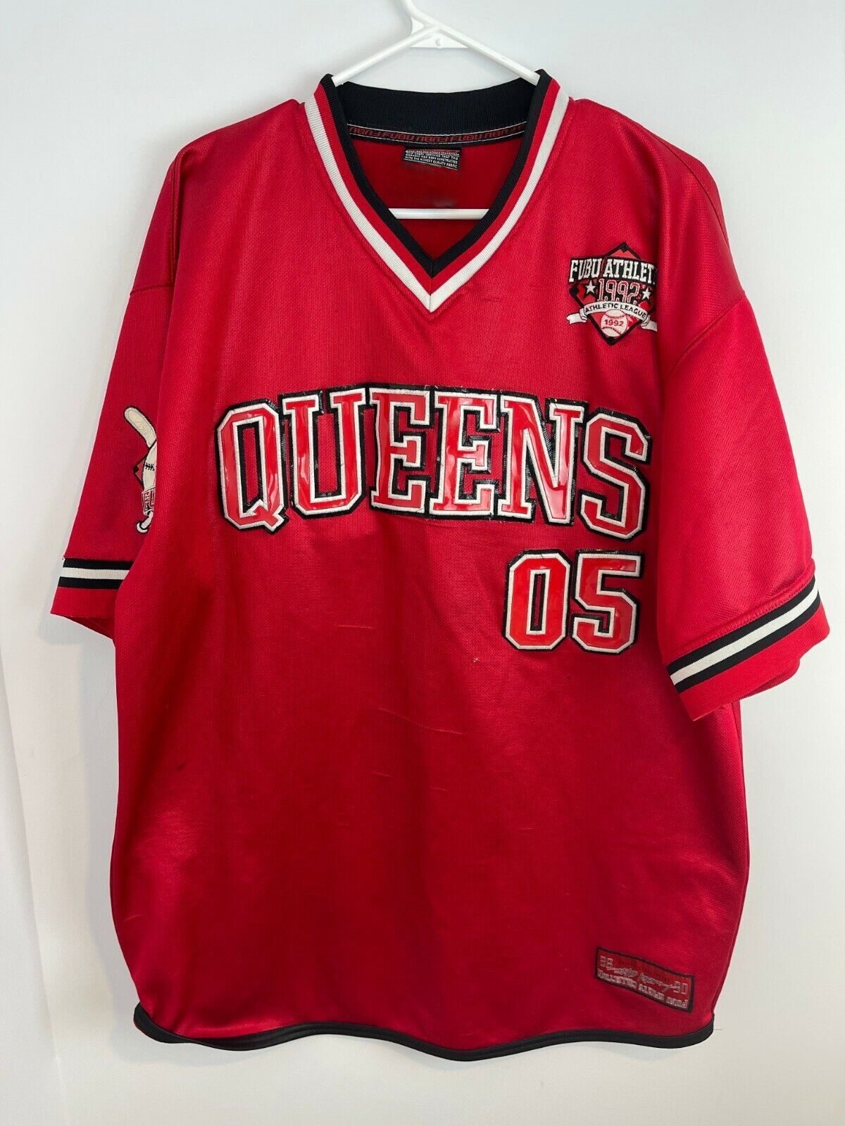 Fubu FUBU jersey, QUEENS t-shirt, vintage New York City Series XL Size US XL / EU 56 / 4 - 1 Thumbnail