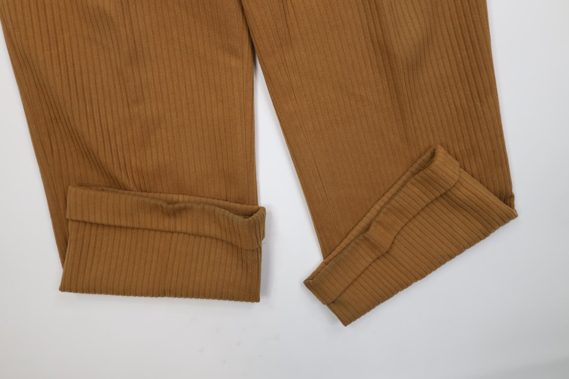 Vintage Vintage 90s Streetwear Wide Leg Corduroy Chino Pants Wheat Size US 36 / EU 52 - 5 Thumbnail