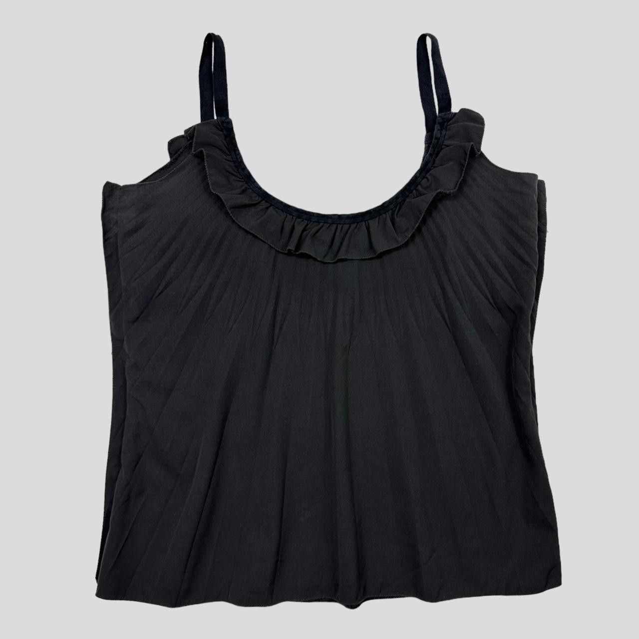 Prada Prada Milano 00’s Pleated Frill Vest Top - IT42 Size M / US 6-8 / IT 42-44 - 1 Thumbnail
