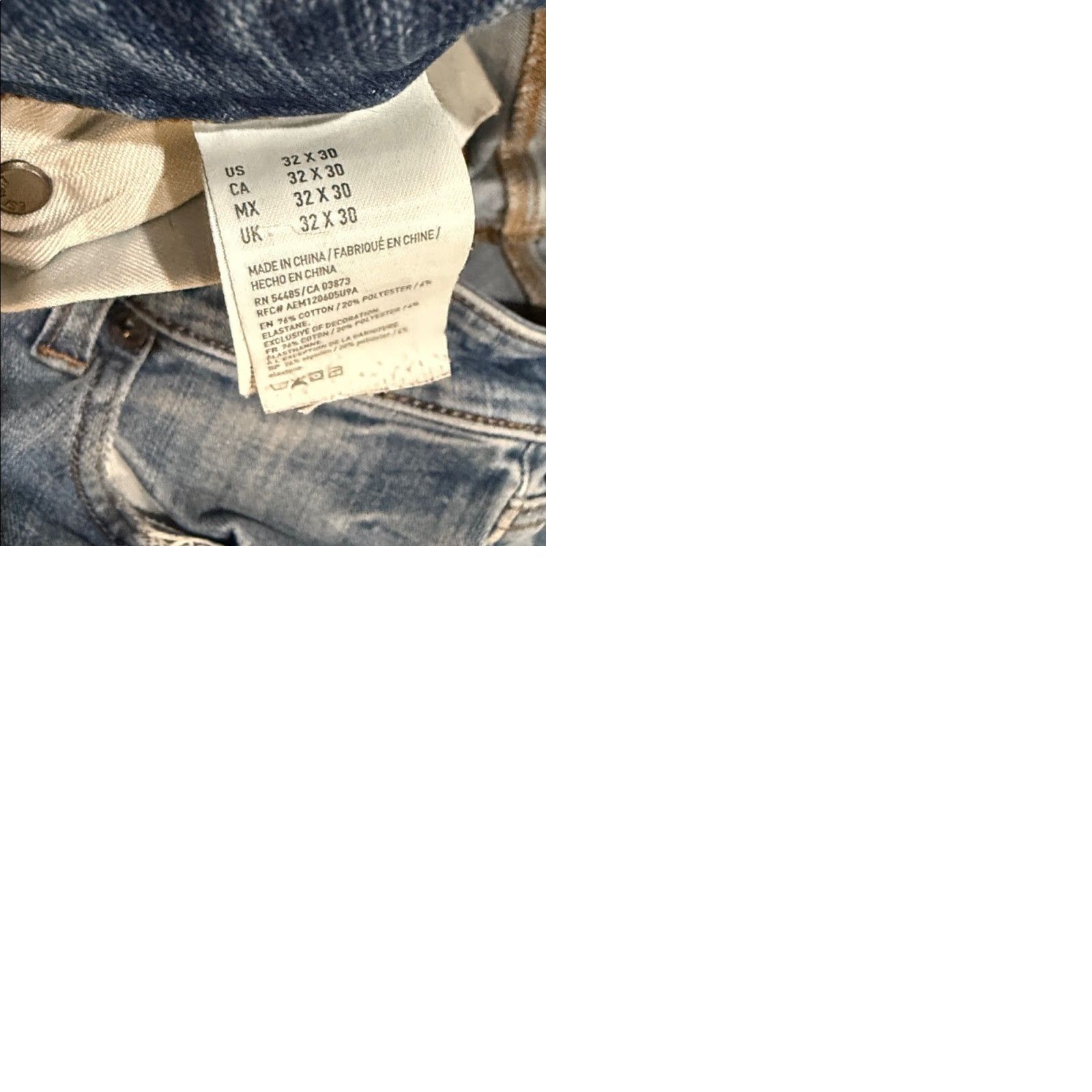 American Eagle Outfitters American Eagle Outfitters Jeans 32X30 Men Blue Distressed Denim 4 Pair Extreme Flex Straight Inseam 30 - Holes Stains Wear Size US 32 / EU 48 - 9 Thumbnail