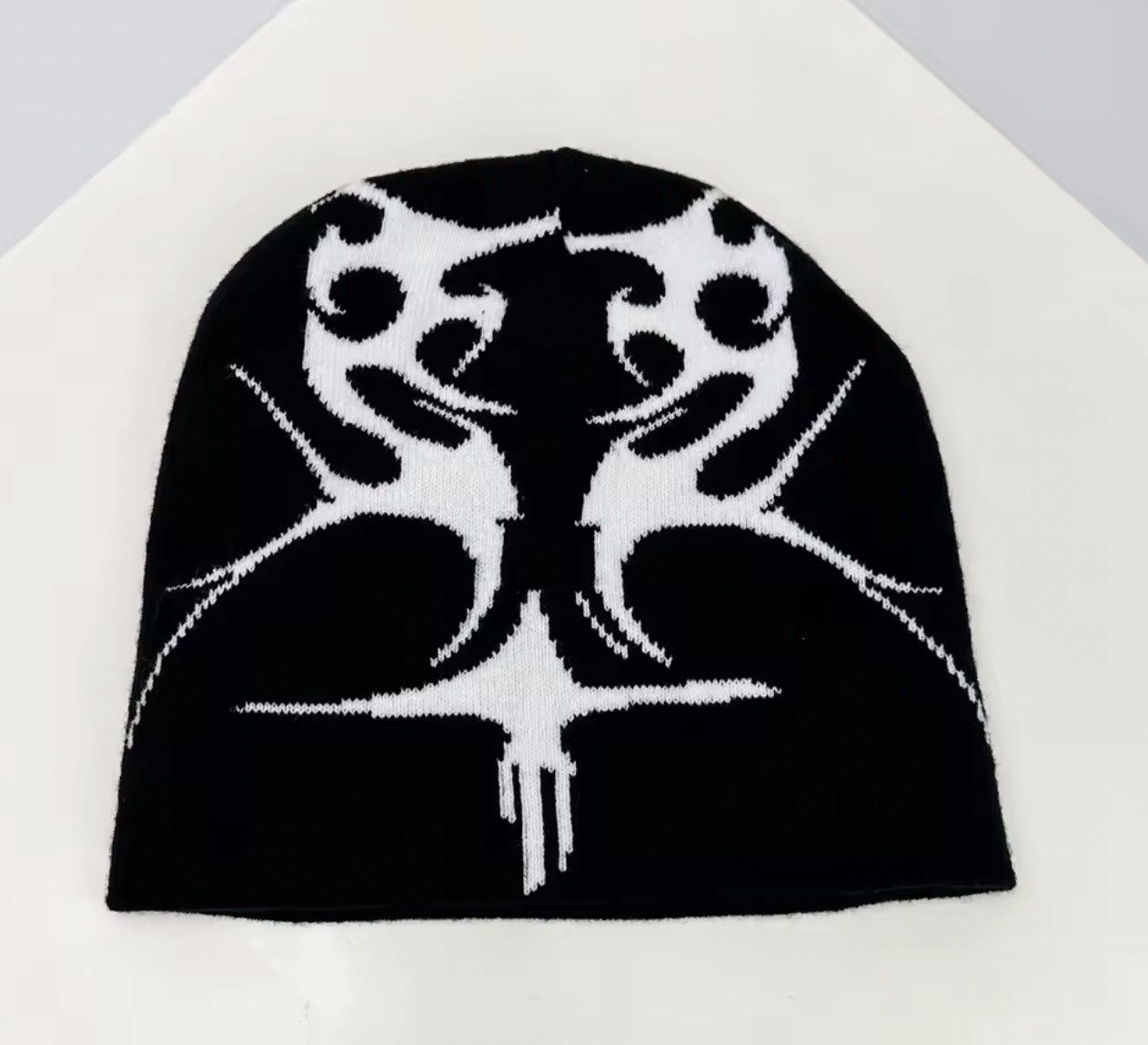 Japanese Brand Gray Color Skull Bennie Hat Size ONE SIZE - 1 Thumbnail