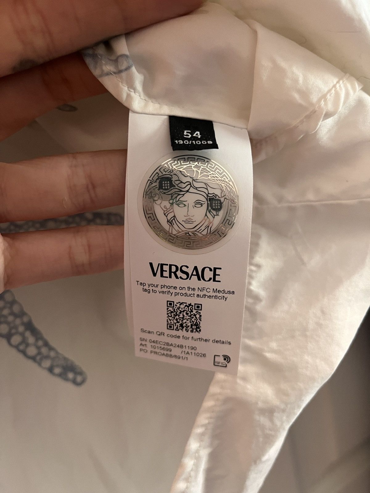 Versace Versace Barocco Sea Print Cotton Button Up Down Shirt Size US XL / EU 56 / 4 - 12 Thumbnail