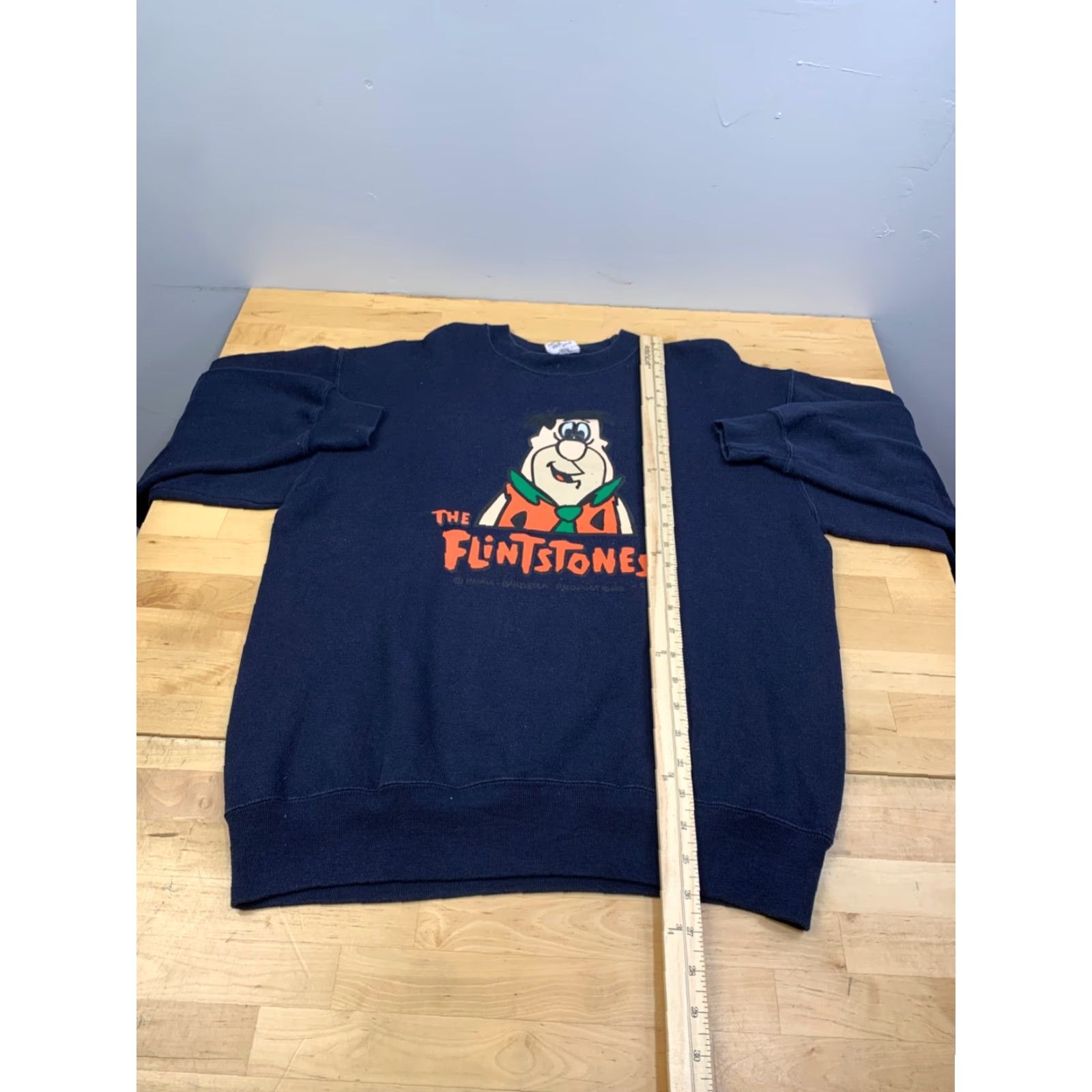 FRED VINTAGE Jones Sweatshirt Mens M Blue Pullover Crew Neck 90s Cartoon Graphic Print Cotton United States 12364 Size US M / EU 48-50 / 2 - 4 Thumbnail